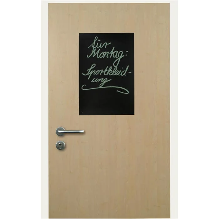 Tür, Holztür, Tür mit Fenster, Kunstaufkleber, Chalkboard