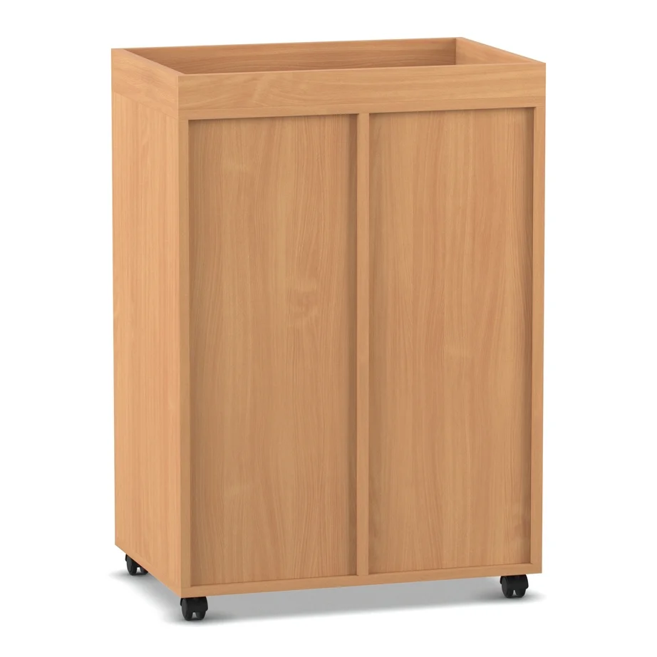 Schrank, Küchenschrank, Holz, Rollbarer Schrank, Schiebetür