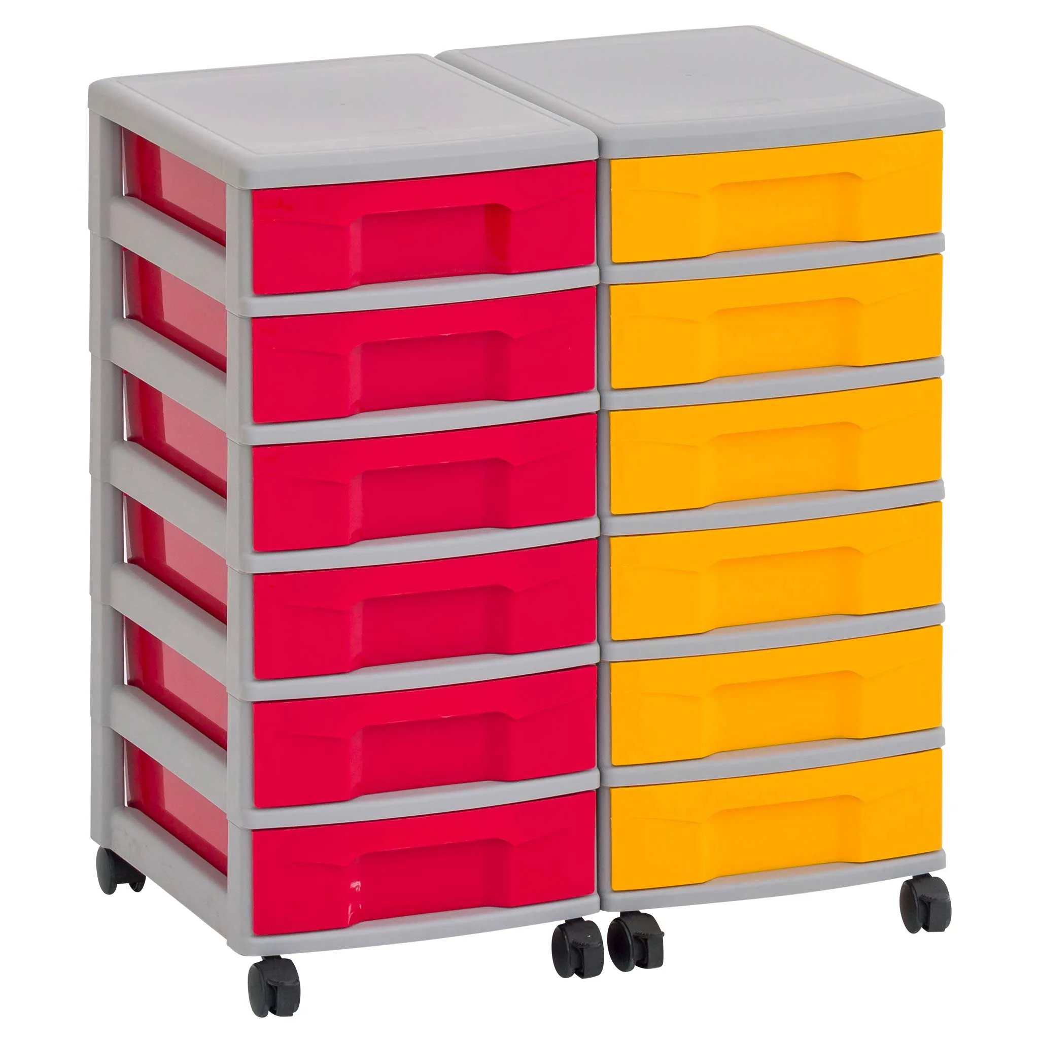 Akkordschublade, Aufbewahrungsschublade, Rollschubladen, Kunststoffschubladen, Mobiler Kartenschrank