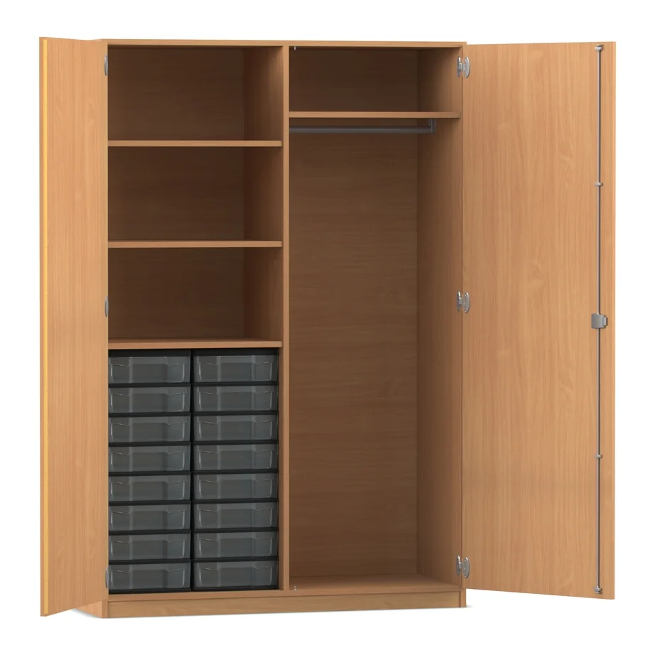 Schrank, Kleiderschrank, Holzoptik, Schuh-/Schubladenbox, Aufbewahrungssystem