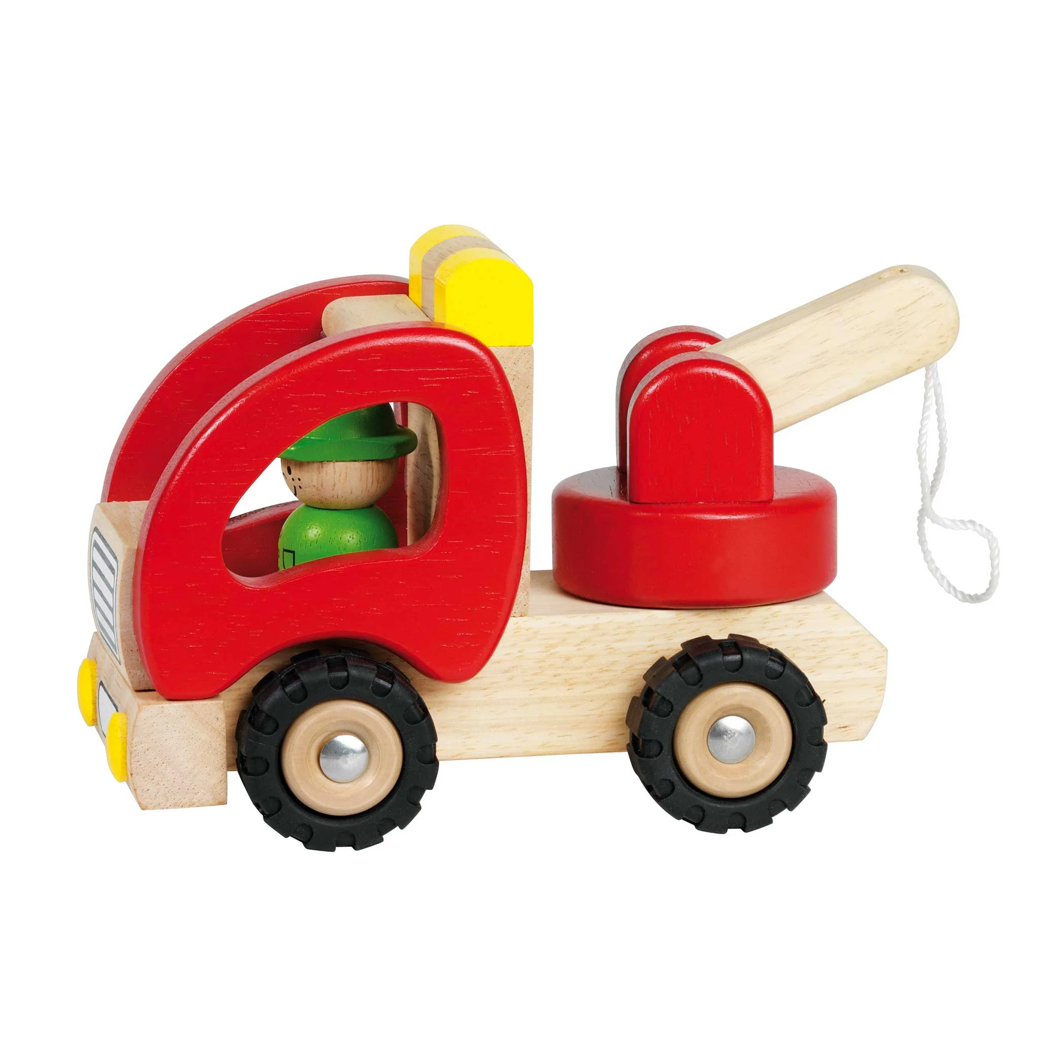 Holzspielzeug, Kinderauto, Räderwagen, Kran, Holzspielzeug