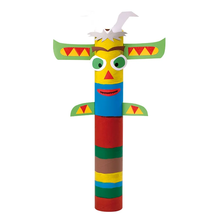 Puppenstab, Farbig, Papierkunst, Tierfigur, Holzstab