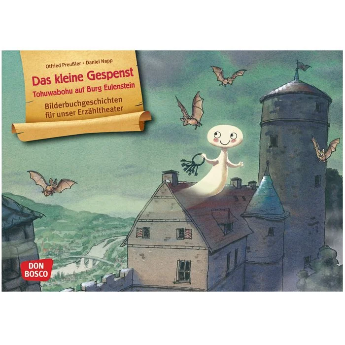 Kinderbuch, Buchillustration, Burg, Drache, Burgturm