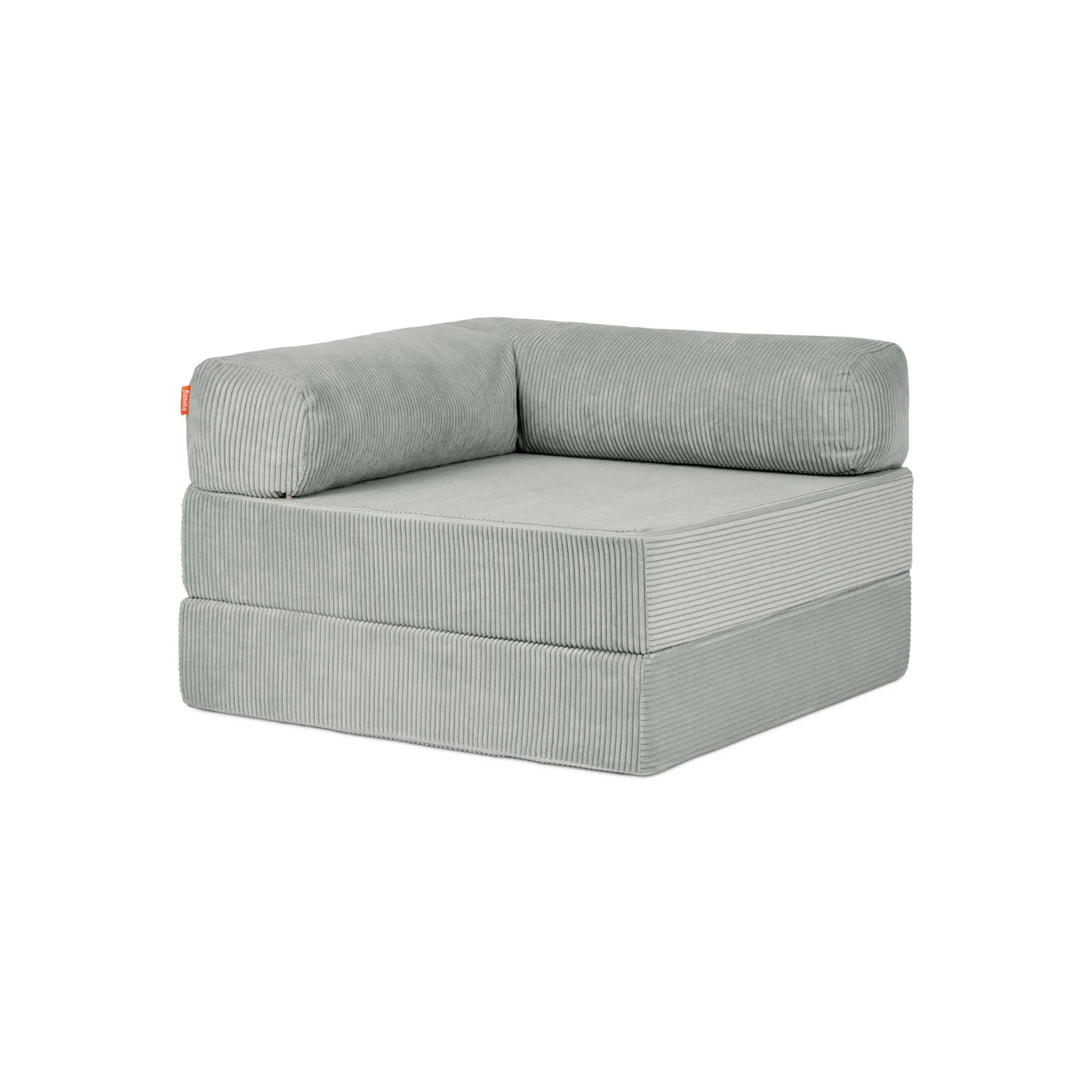 Sessel, Polster, Korbcord, Rückenrolle, Beige-Grün