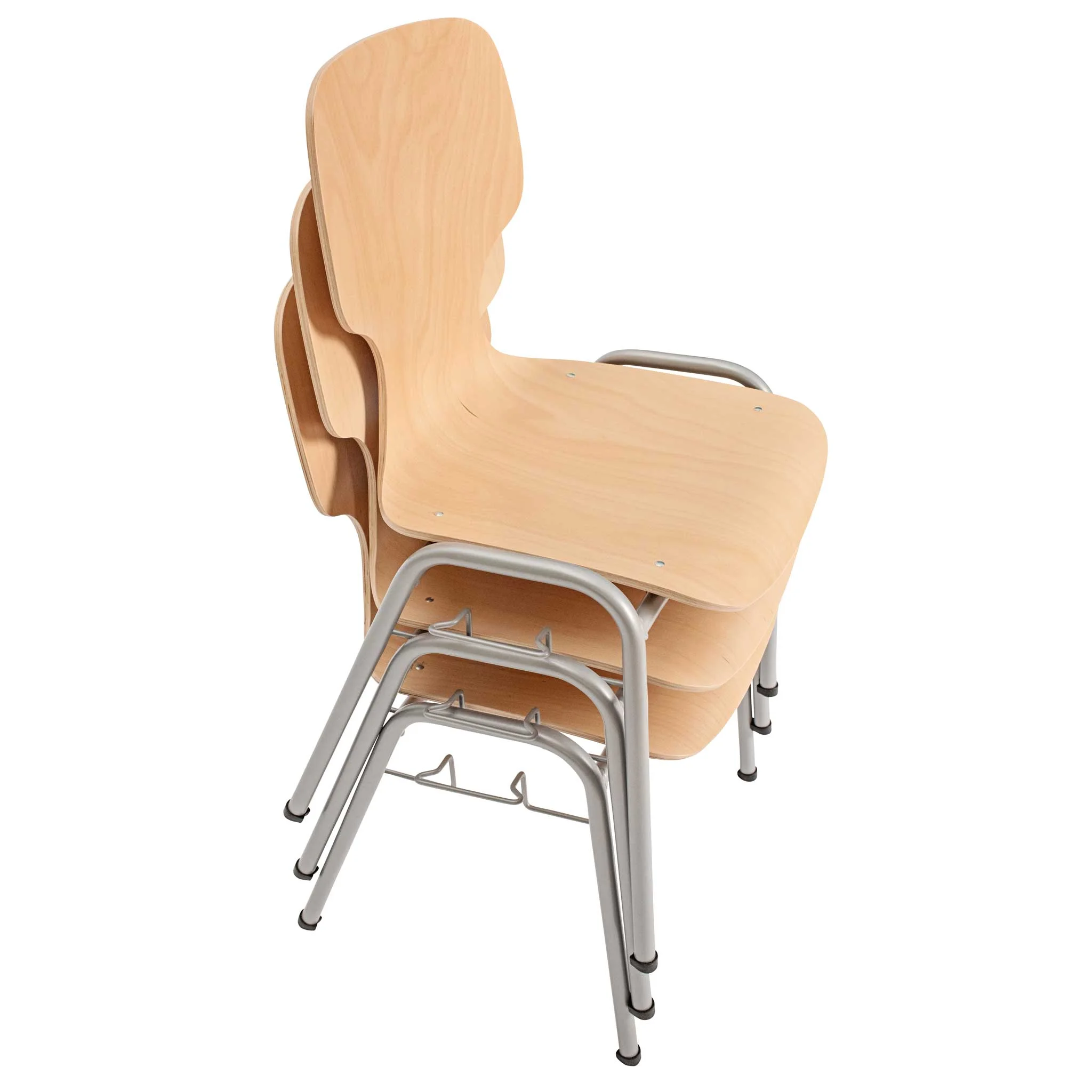 Schreibtischstuhl, Schule, Korpus Holz, Kiefernholz, Klappstuhl
