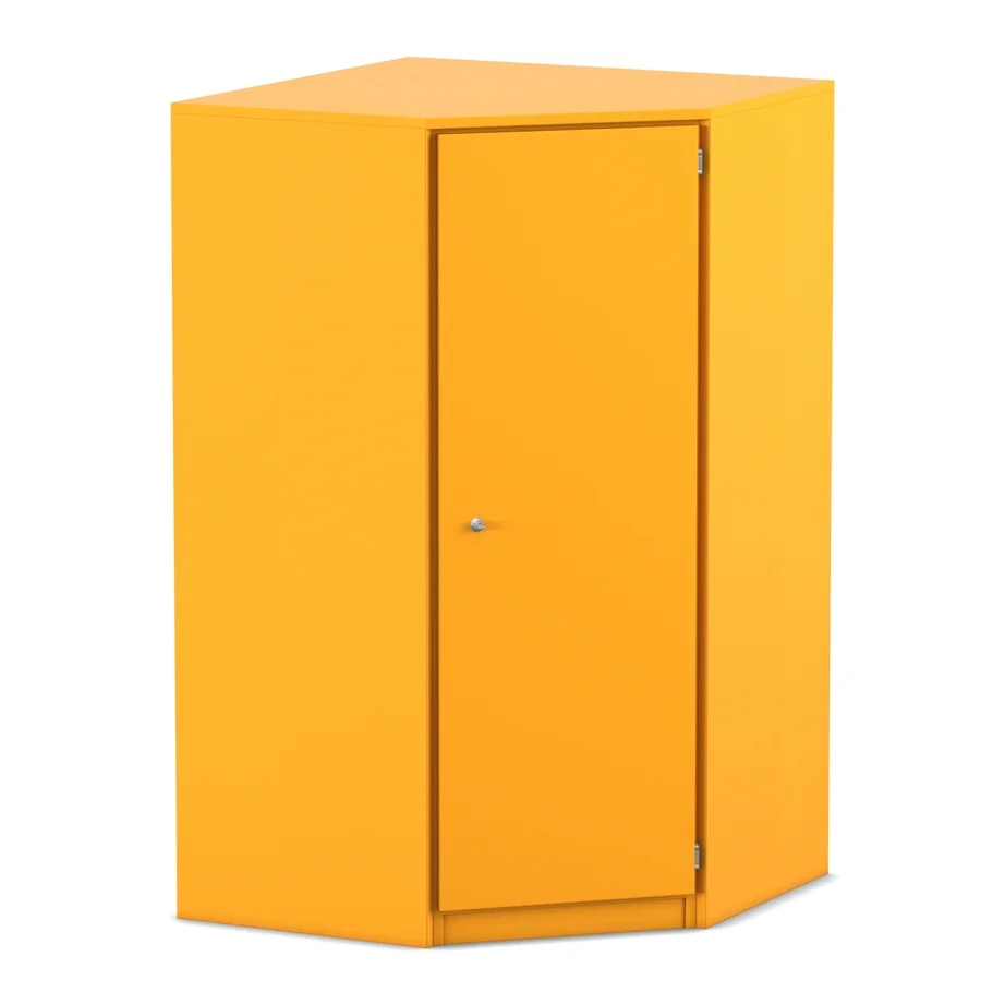 orangeer Schrank, Aufbewahrungsschrank, Schrank, Metallschrank, Einzeltürschrank