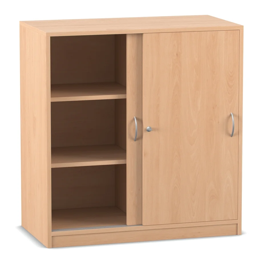 Unter-Schiebeschrank - 94,4 cm, Buche hell