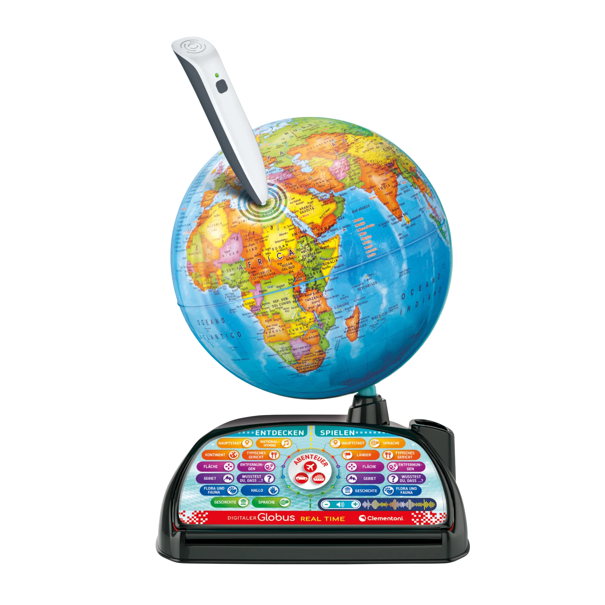 Globus, Globus mit Stift, Bildschirmquiz, Kinderglobus, Bildungsglobus