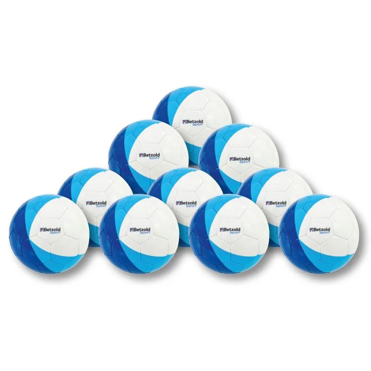 Volleyballs, Sports ball, Blue white ball, Betzold sport, Soccer ball pattern
