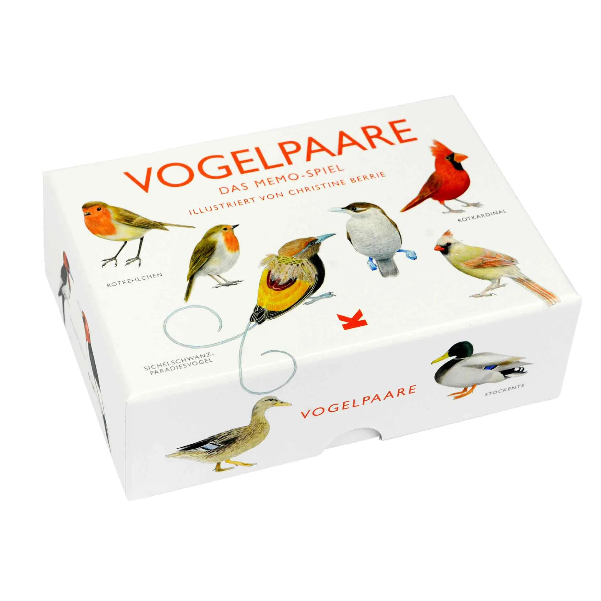 Memo-Spiel, Vogelpaare, Vogelkarten, Vogelkarten, Bildersammlung
