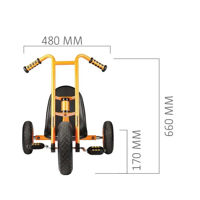 Trike, Dreirad, Kindertrike, Vorderreifen, Gummi-Reifen