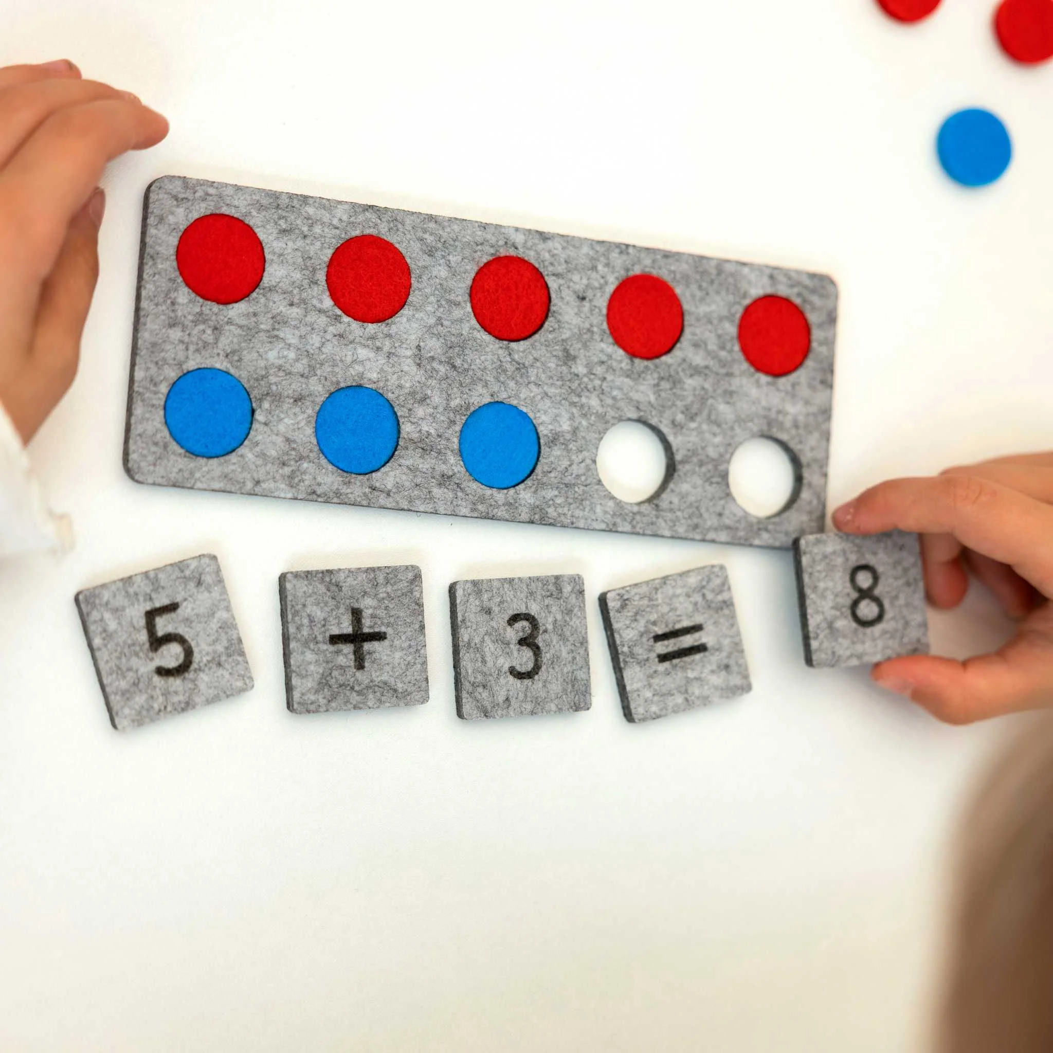 matte Kacheln, Farbpunkte, Mathematik Spielzeug, Abakusfliese, Zahlkacheln