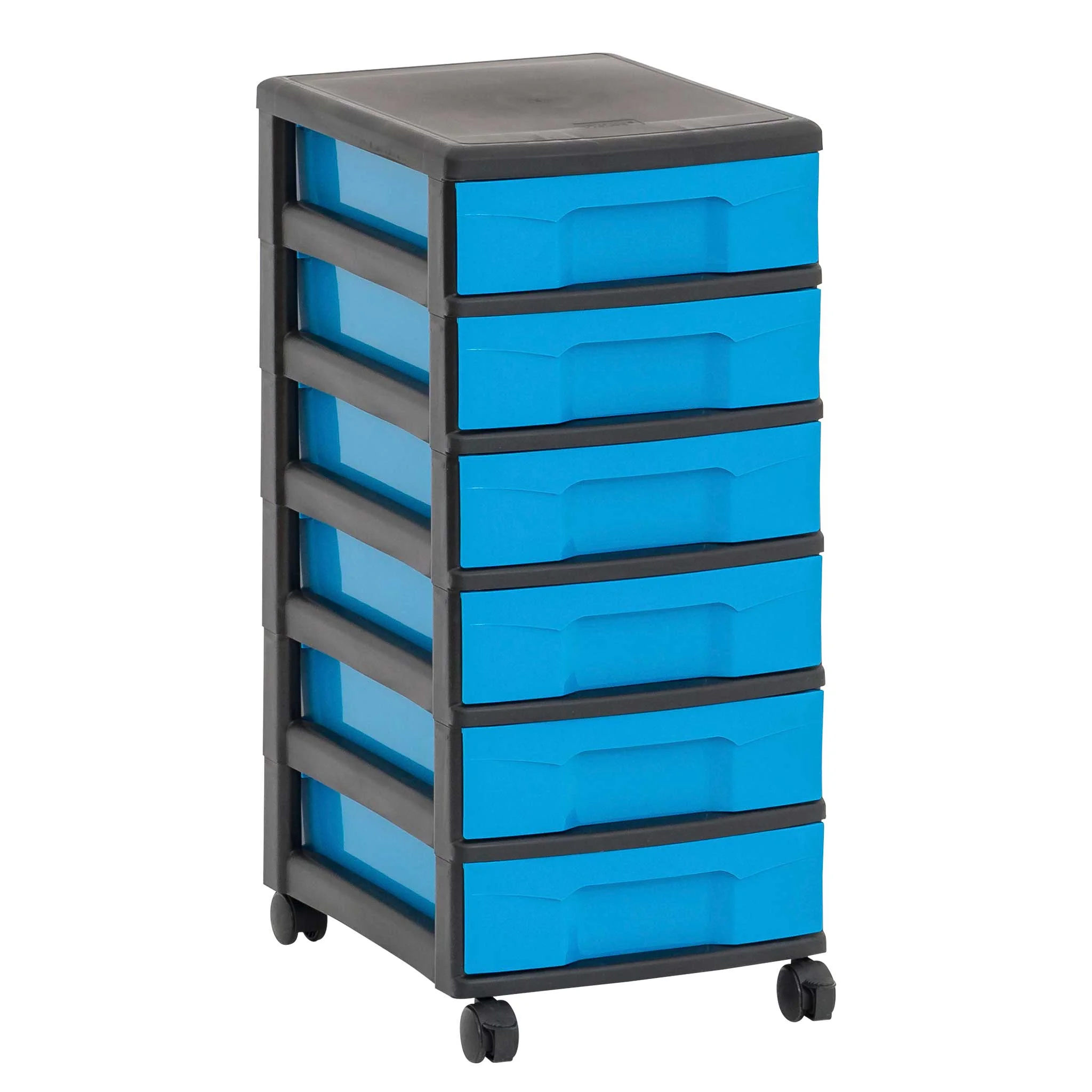 Werkzeugschubladen, Ablagebox, Rollkasten, 7 Schubladen, Rollunterschrank