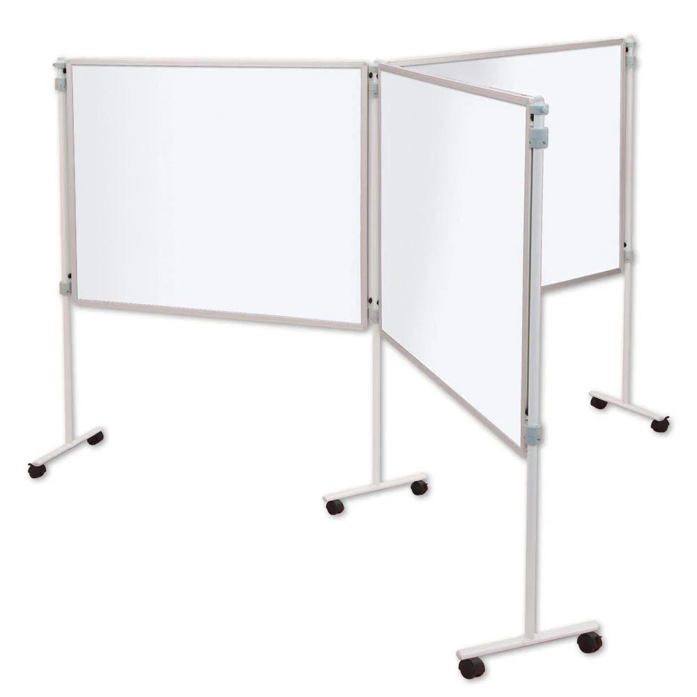 Whiteboard, Mobiler Whiteboard, Trennwand, Rollbarer Ständer, Doppelpaneel