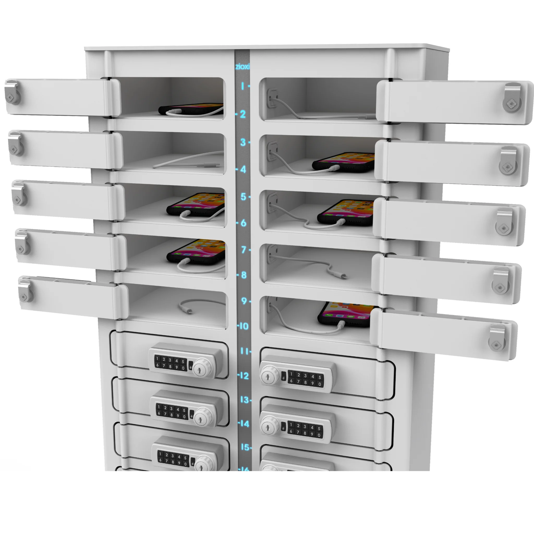 Schließfach, Schrank, Elektronik, Aufladen, kompakt