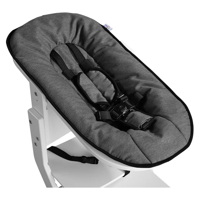 Babyschalenaufsatz, weiß/anthrazit