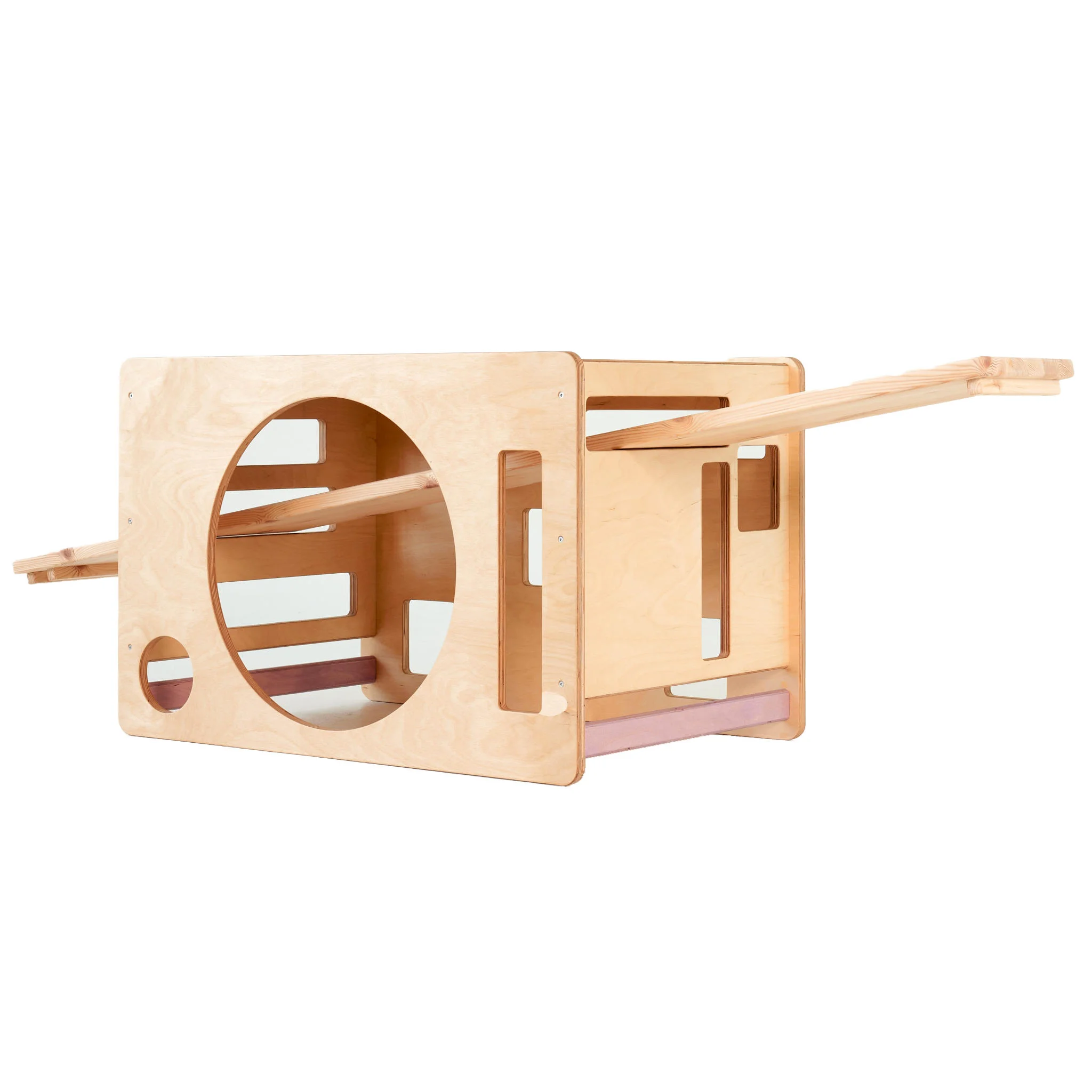 Holzspielzeug, Kletter-/Klimmring, Holz-Aktivitätswürfel, Kinder-Activity-Board, Holzspielgerät