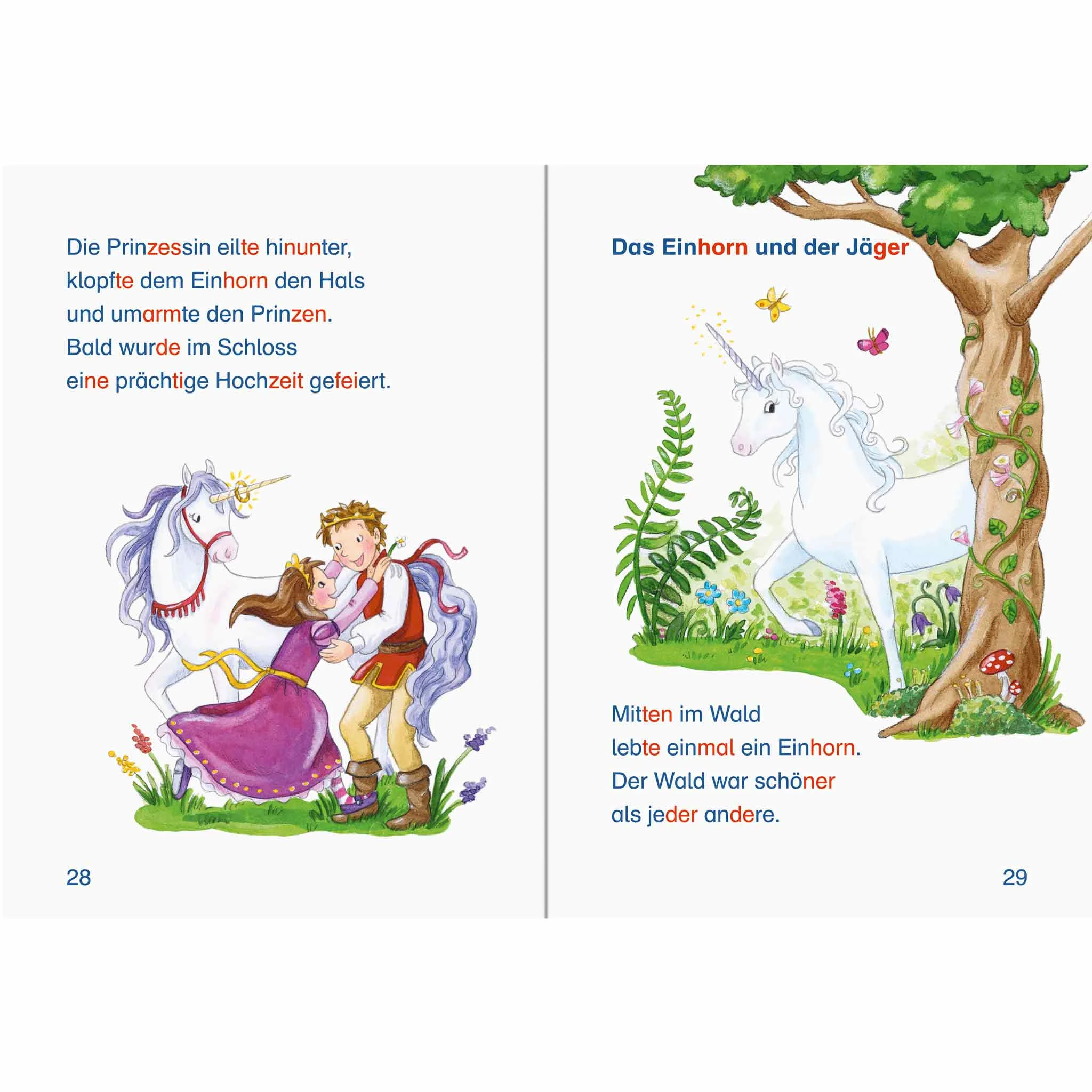 unicorn, wald, märchen, prinzessin, einhorn