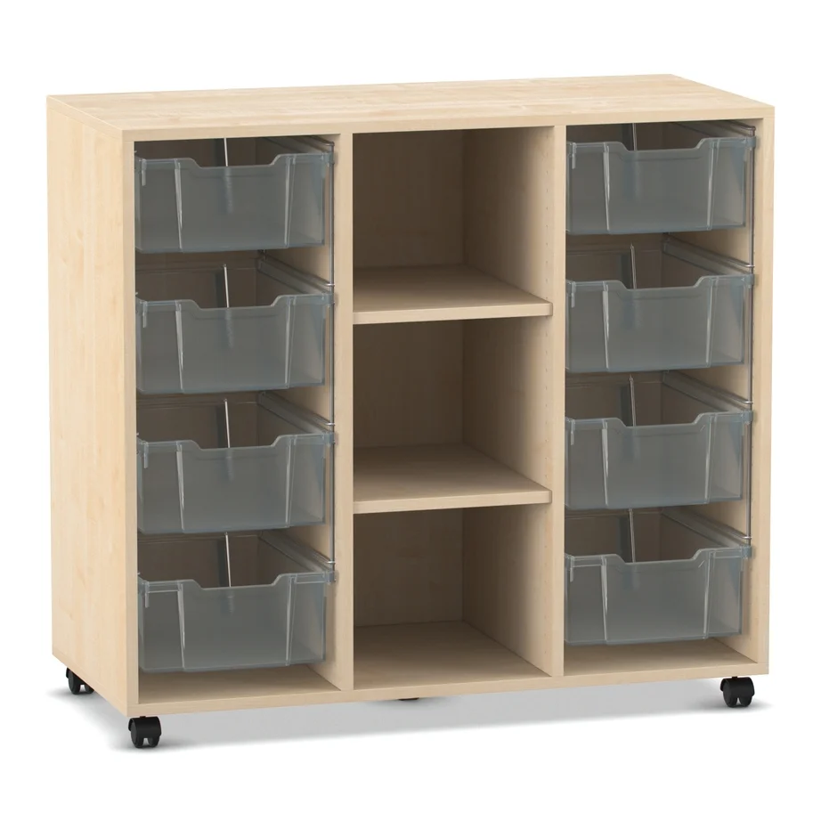 Schubladenbox, Aufbewahrung, Schaubladen, Rollwagen, Holzmöbel