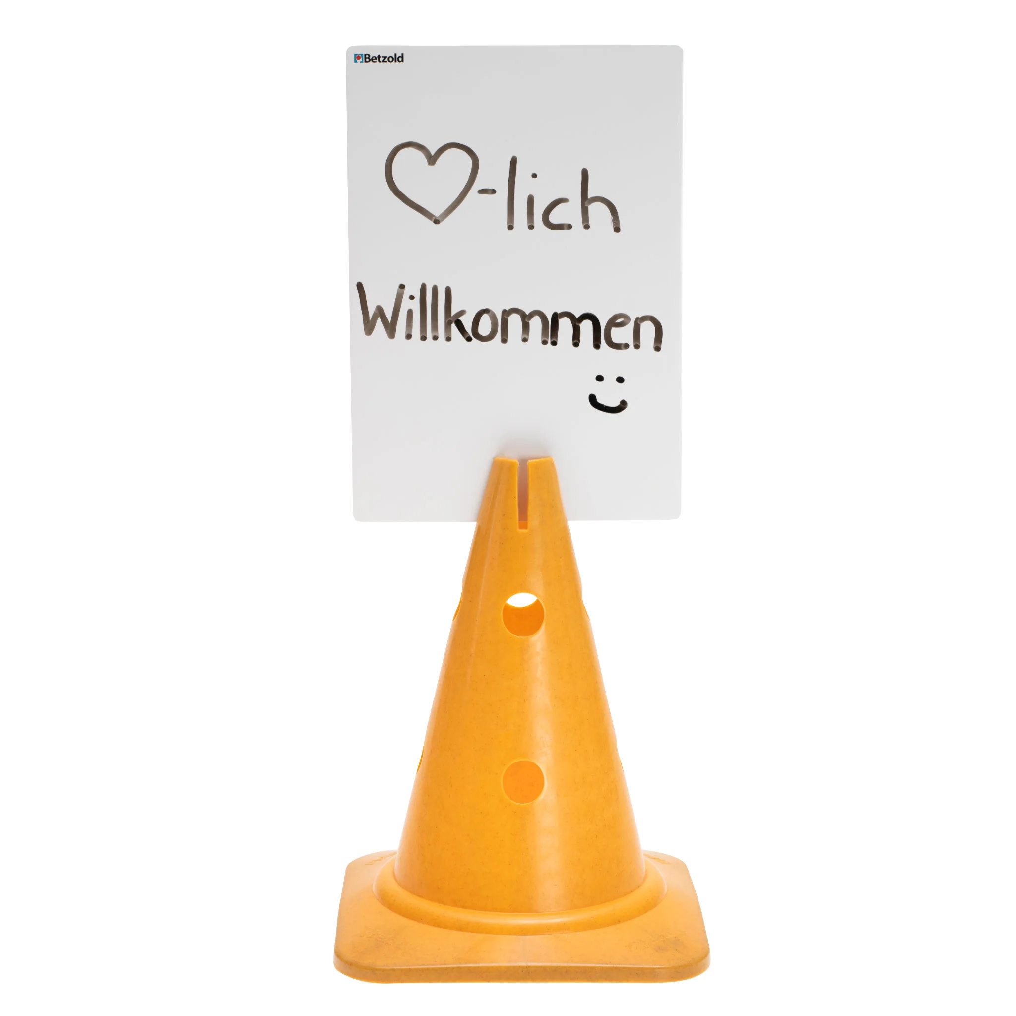 Verkehrszeichen, Kleiner Aufsteller, Aufsteller, Kegel, Notizkarte