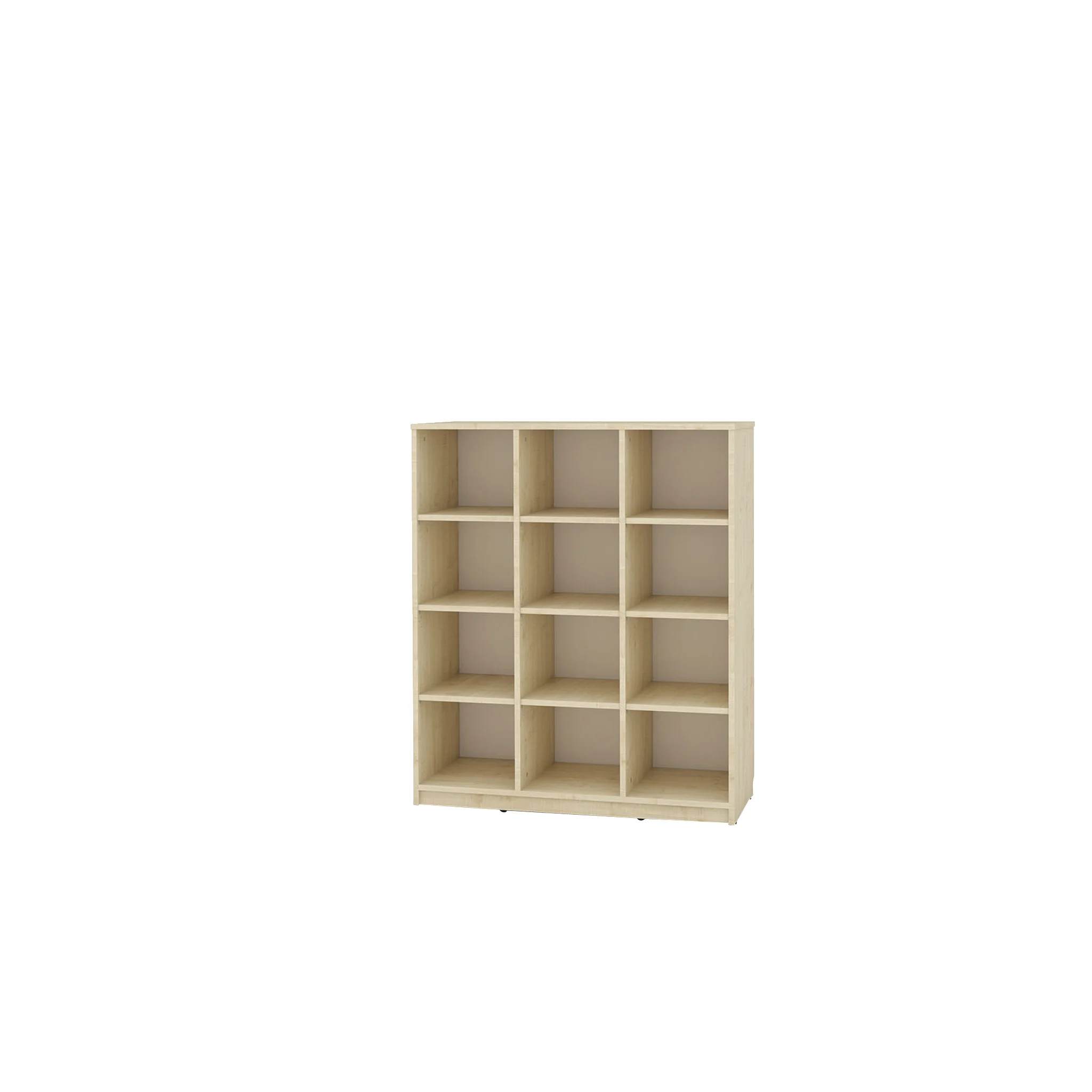 Schubladenregal, Regal mit Fächern, Holzregal, Aufbewahrungsregal, 4x4 Fächer