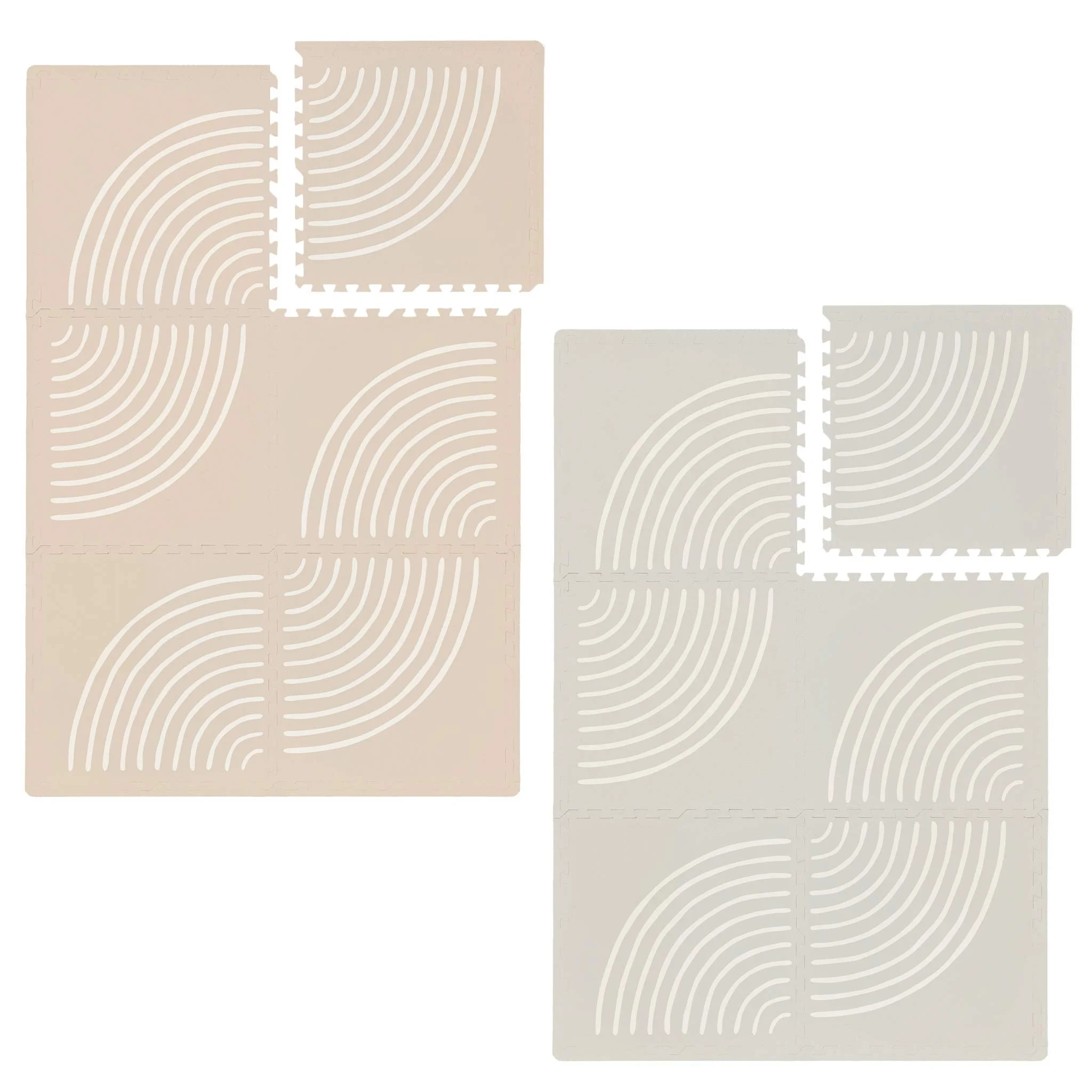 raumteiler, matte fliesen, geometrisch, steinoptik, 4-tile set