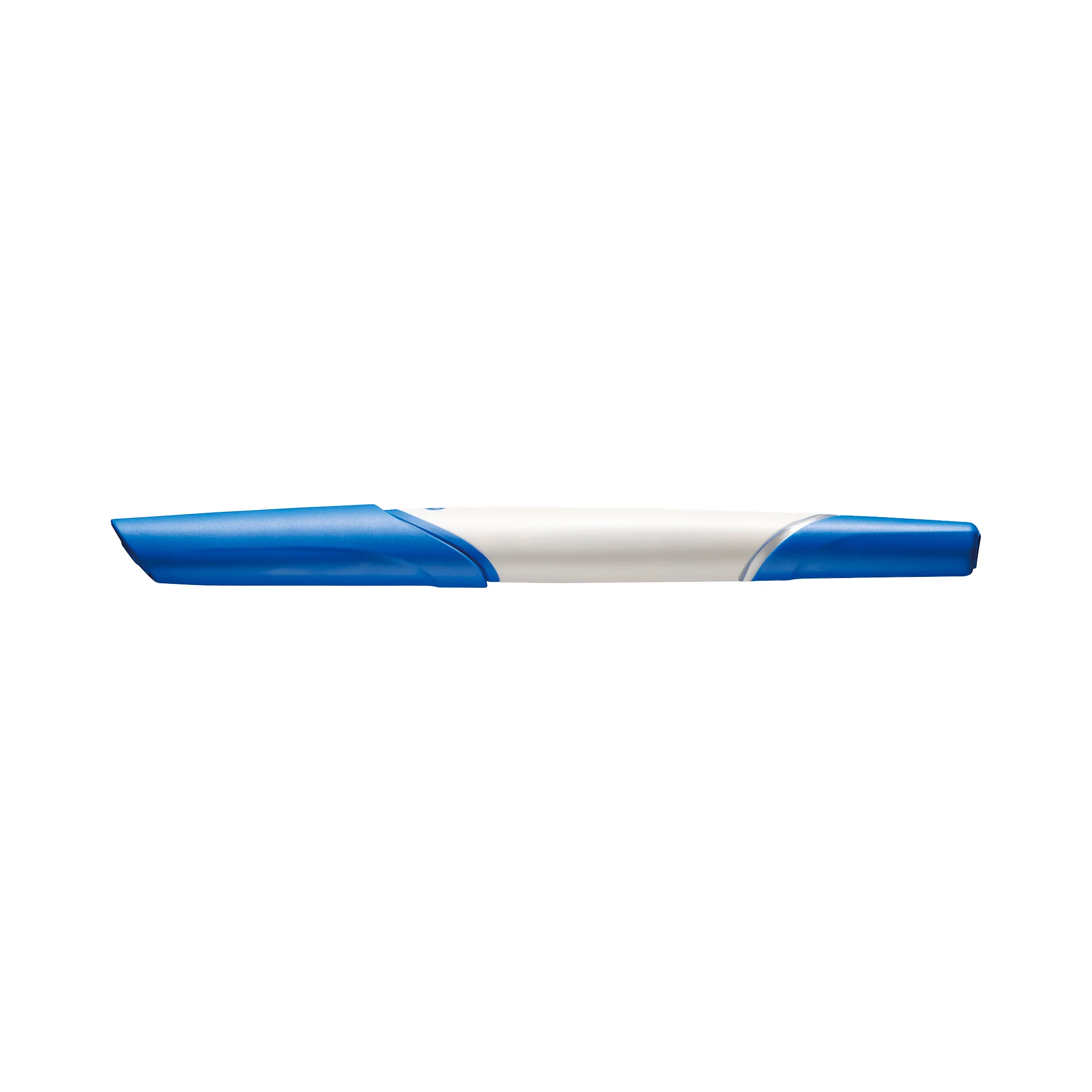 Kunststoffstift, Marker, blau-weiß, Spitze, Kugelschreiberähnlich