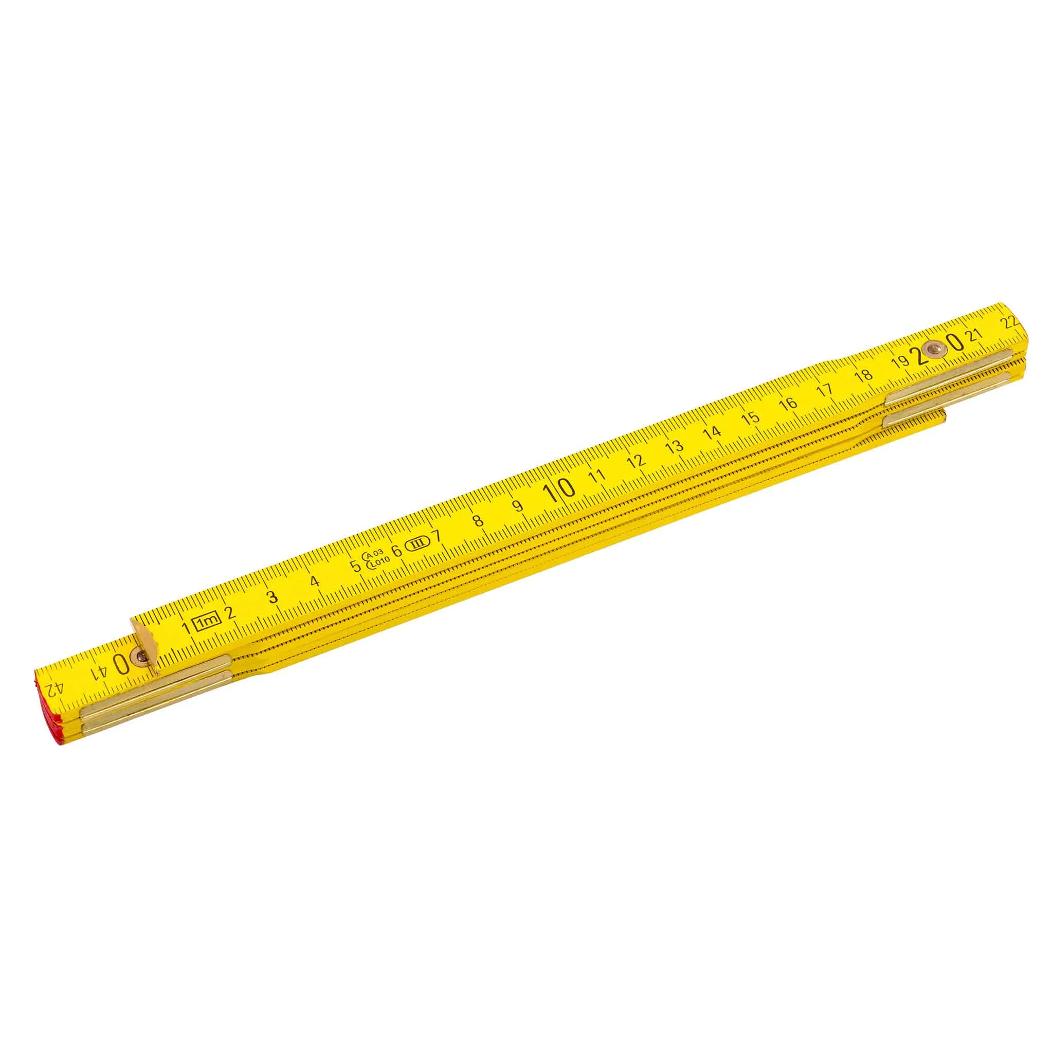 Meterstab, Maßstab mit 5 Gliedern, 100 cm