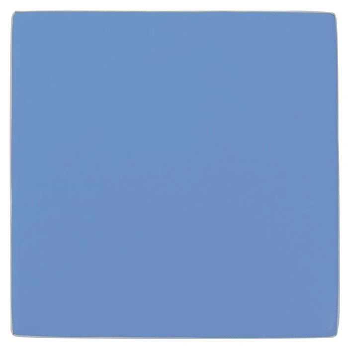 blaues Heft/Notizbuch, Kunstleder, einfarbig, quadratisches Format, Glanzoberfläche