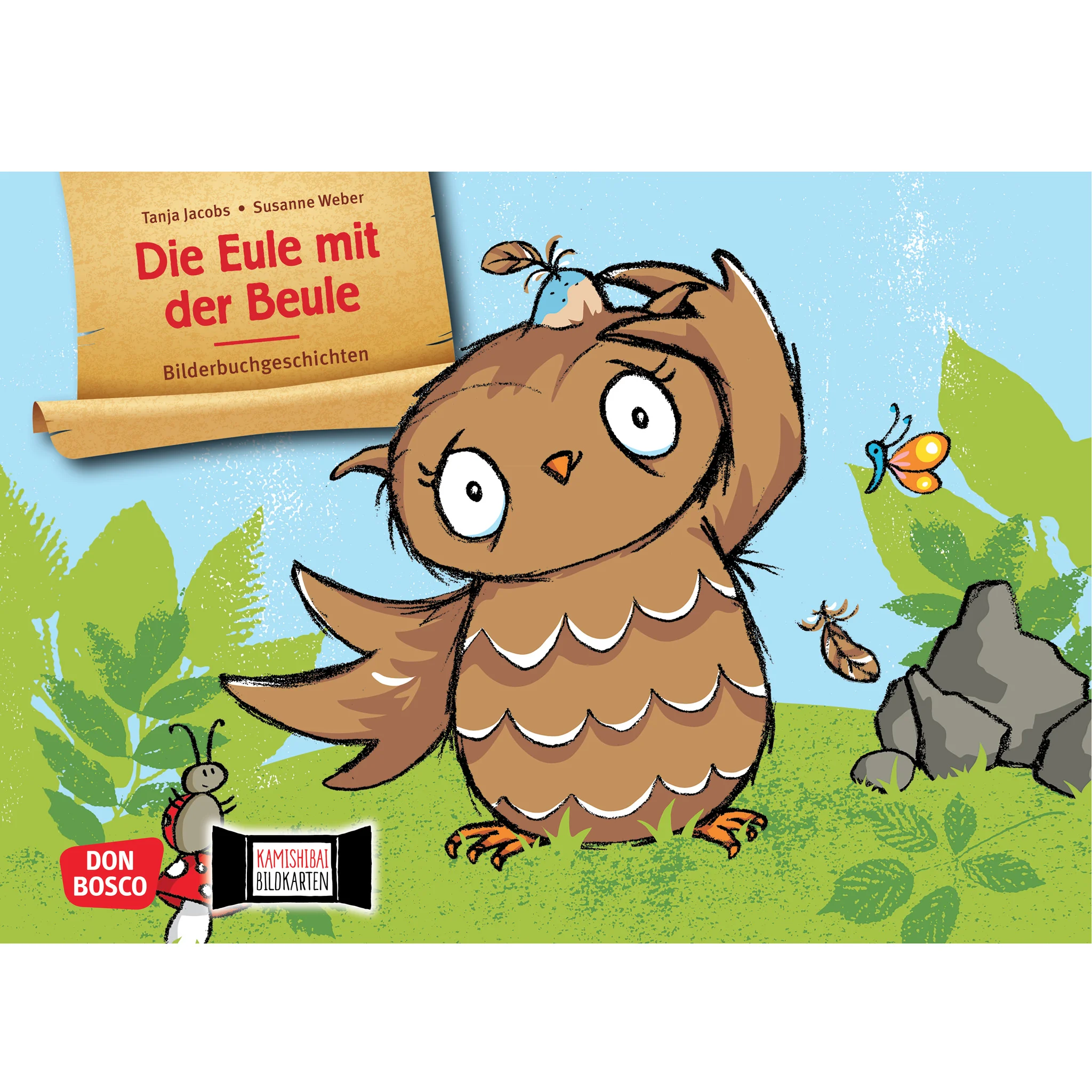 Kamishibai-Bildkarten, Die Eule mit der Beule