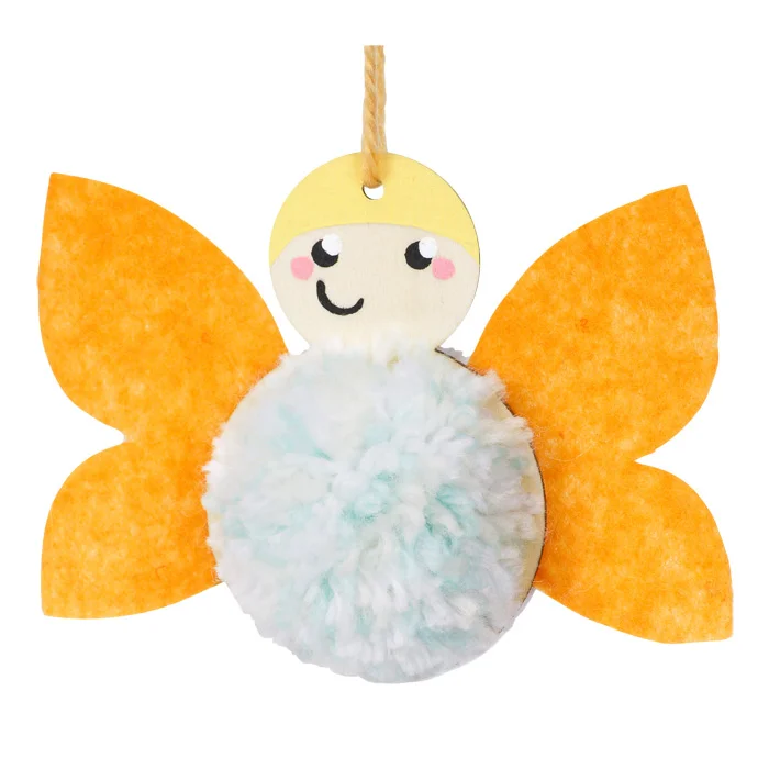 Puppe, Schmetterling, Pompon, Flügel, Kinderdeko
