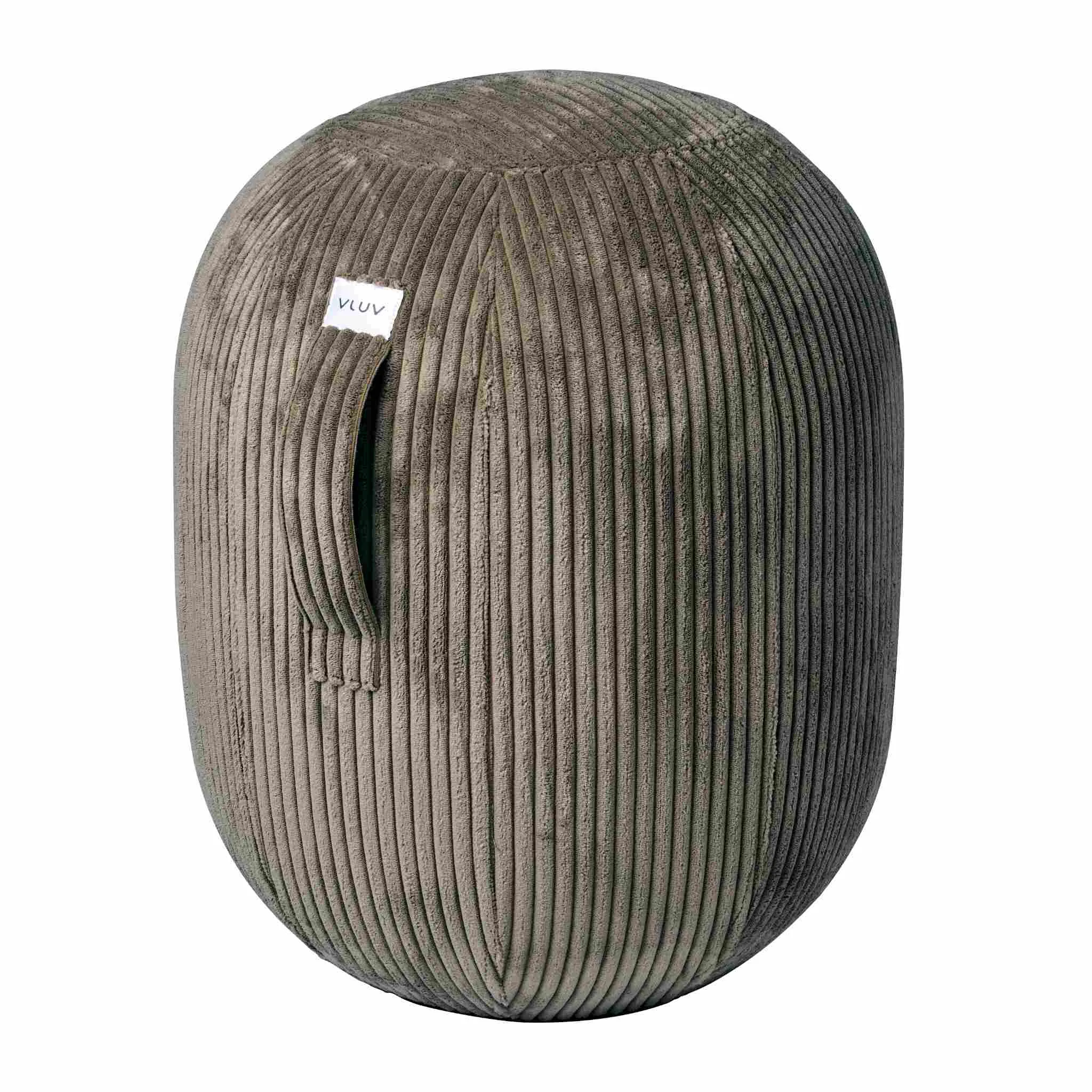 Sessel, Cord-Sessel, Stoffbezug, Rundenform, Hocker/Medienstuhl
