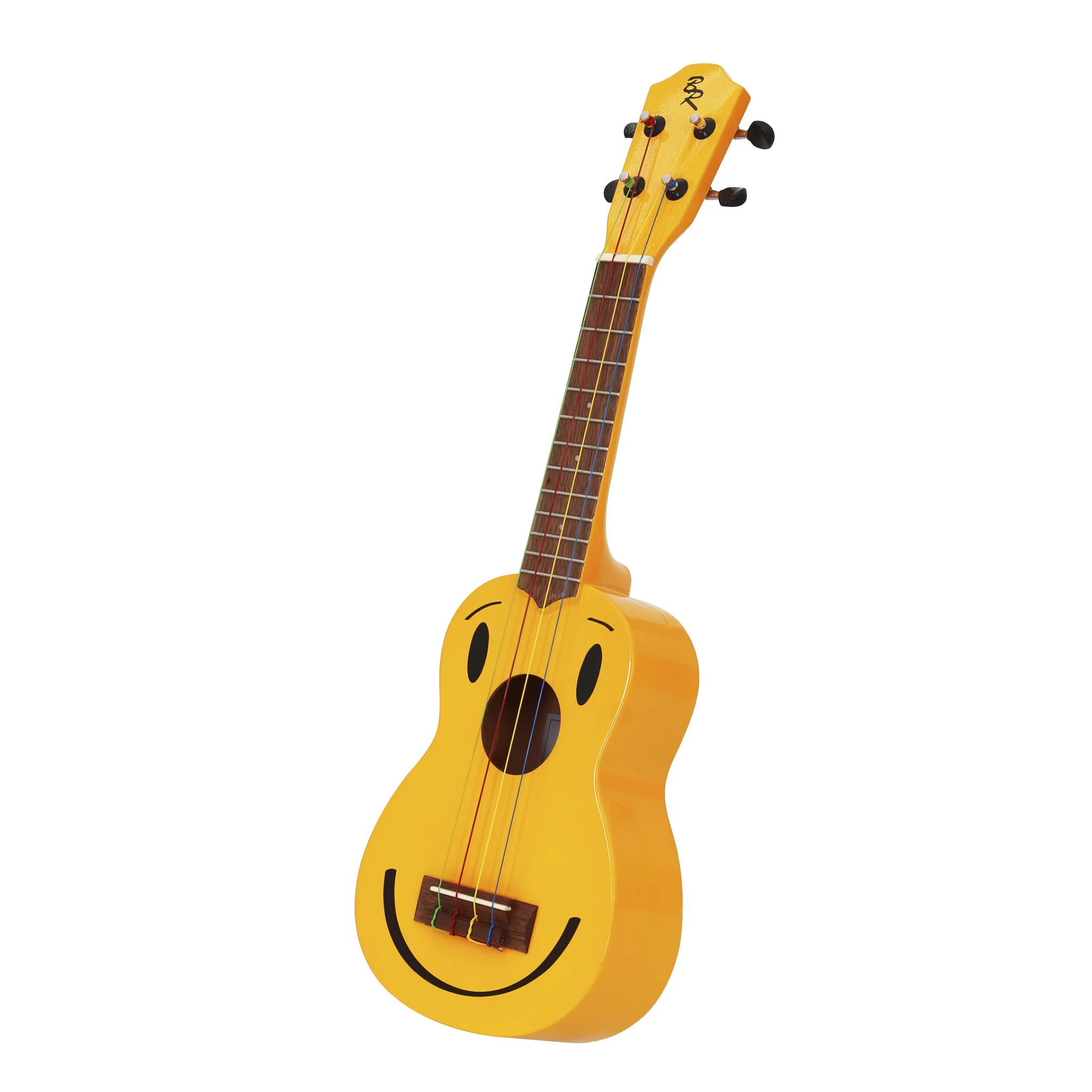 Ukulele, Gelb, Soprano Ukulele, Holz, Lauter Strangkante