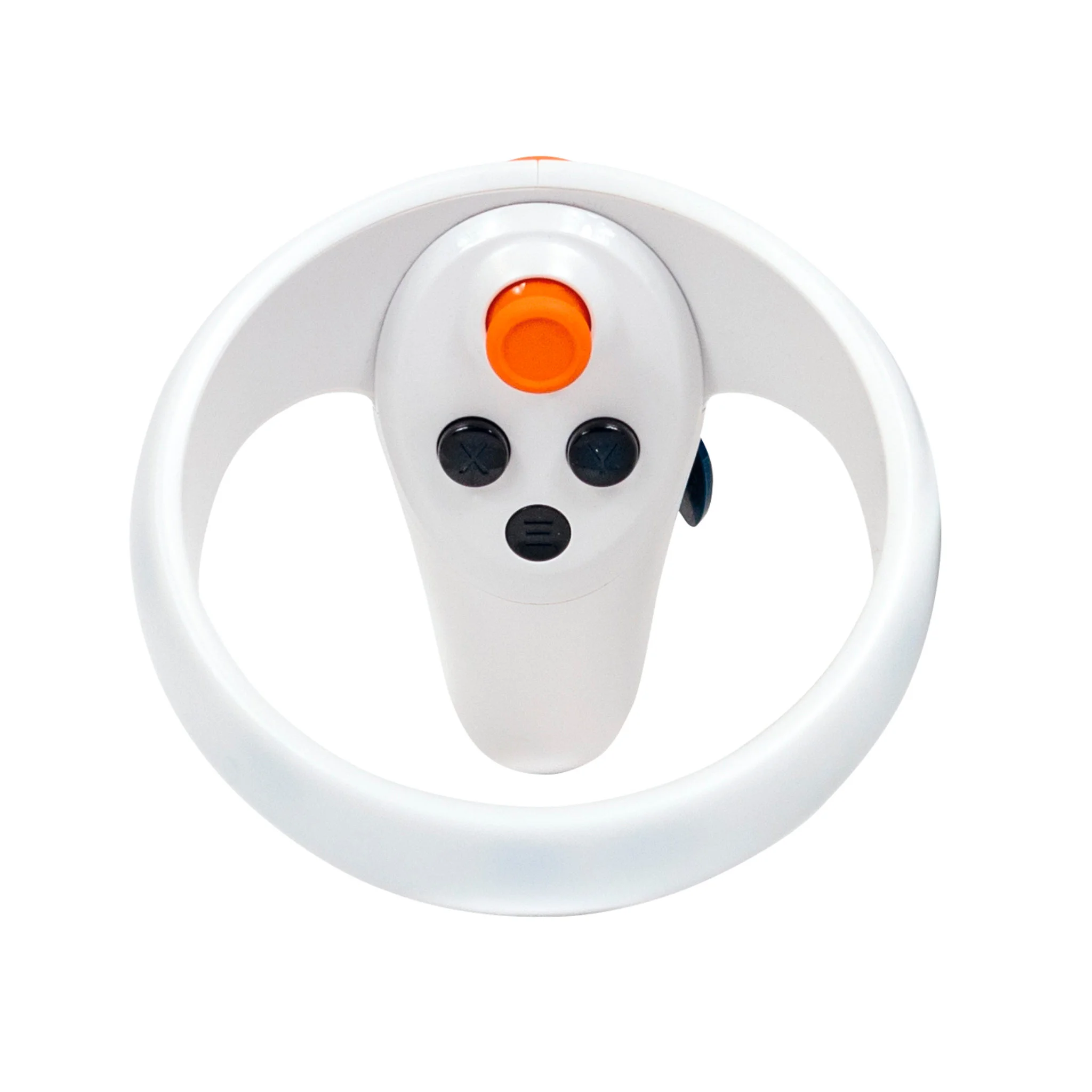 Lenkrad, Spielzeug, Fernbedienung, Orange Knopf, Gehäuse weiß