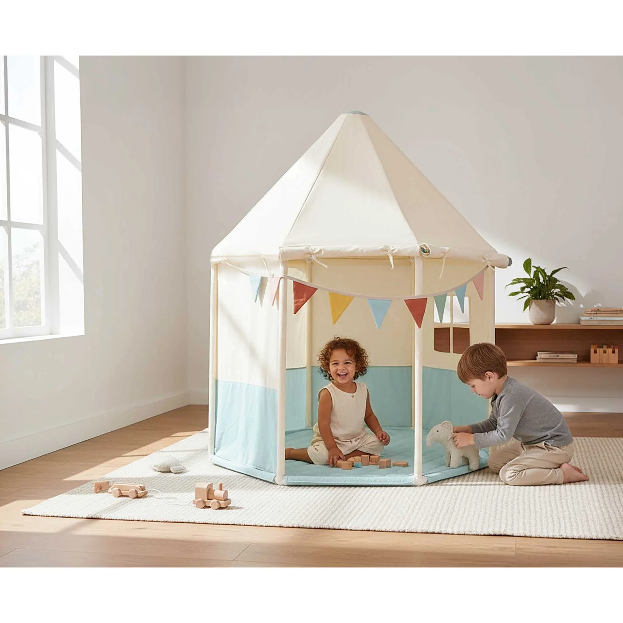 Kindertunnel, Spielzelt, Stoffzelt, Tepee-Zelt, weiches Spielzelt
