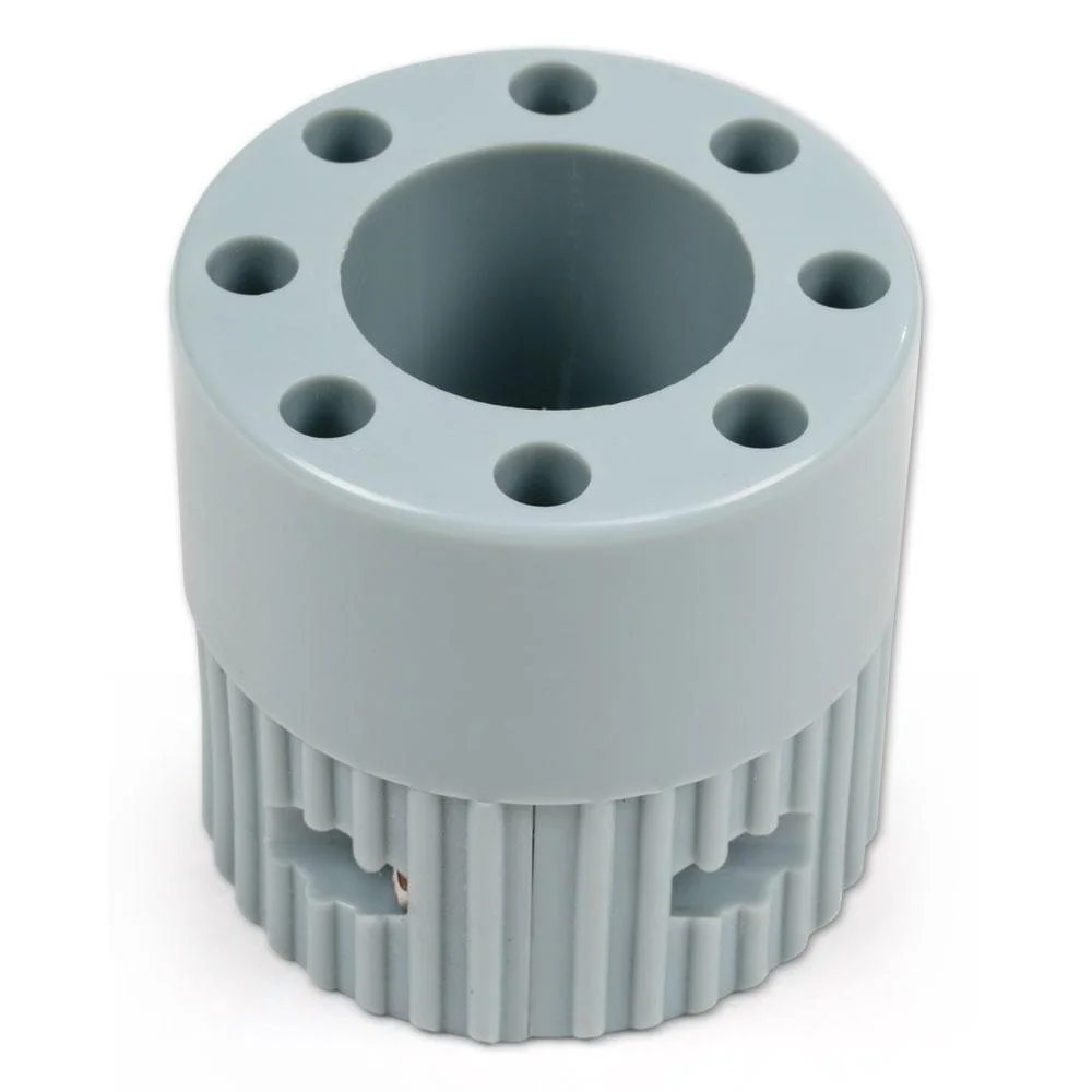 Adapter, Löcher, Abstandhalter, Zylinder, Grau
