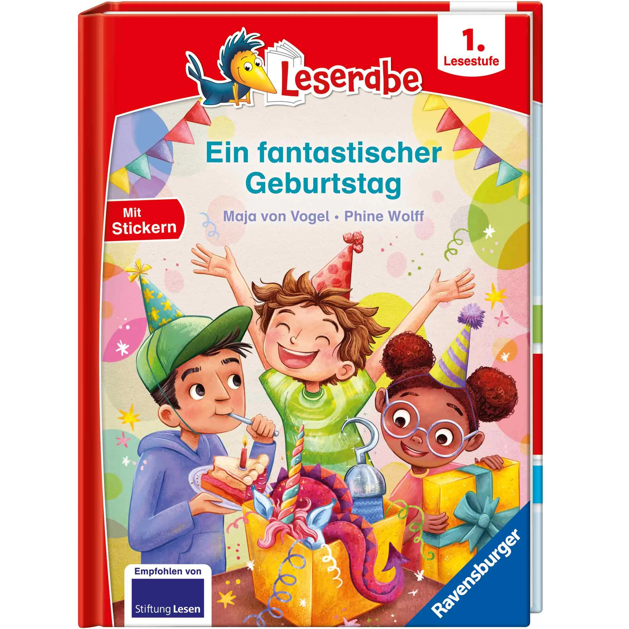 Kinderbuch, Geburtstag, Sticker, Party-Dekoration, Illustrationen