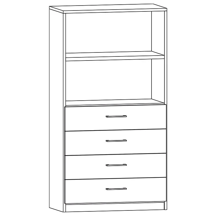 Regal, Schubladen, Kleiderschrank, offenes Regal, Aufbewahrungsschrank