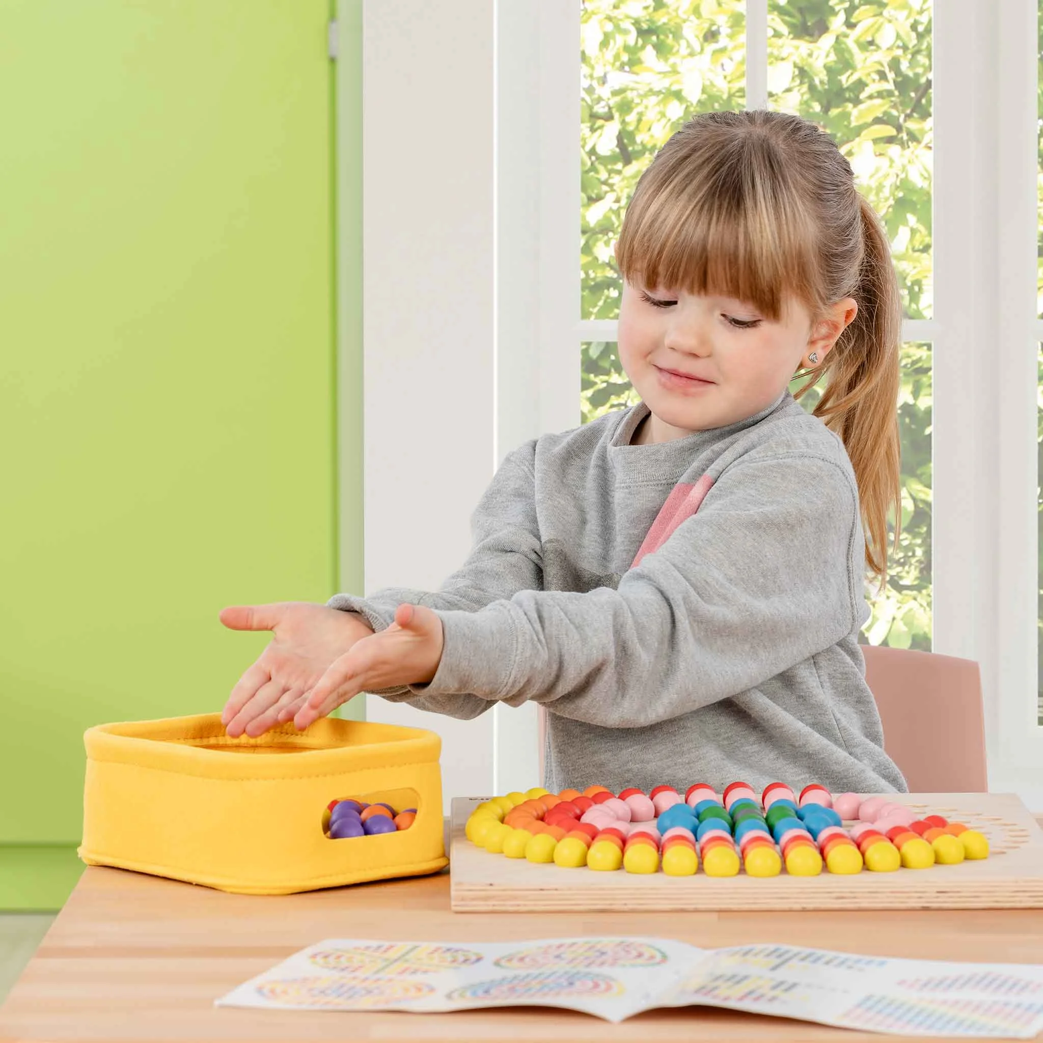 Kinder,  Lernspiel, Bunt, Holz, Zählspiel