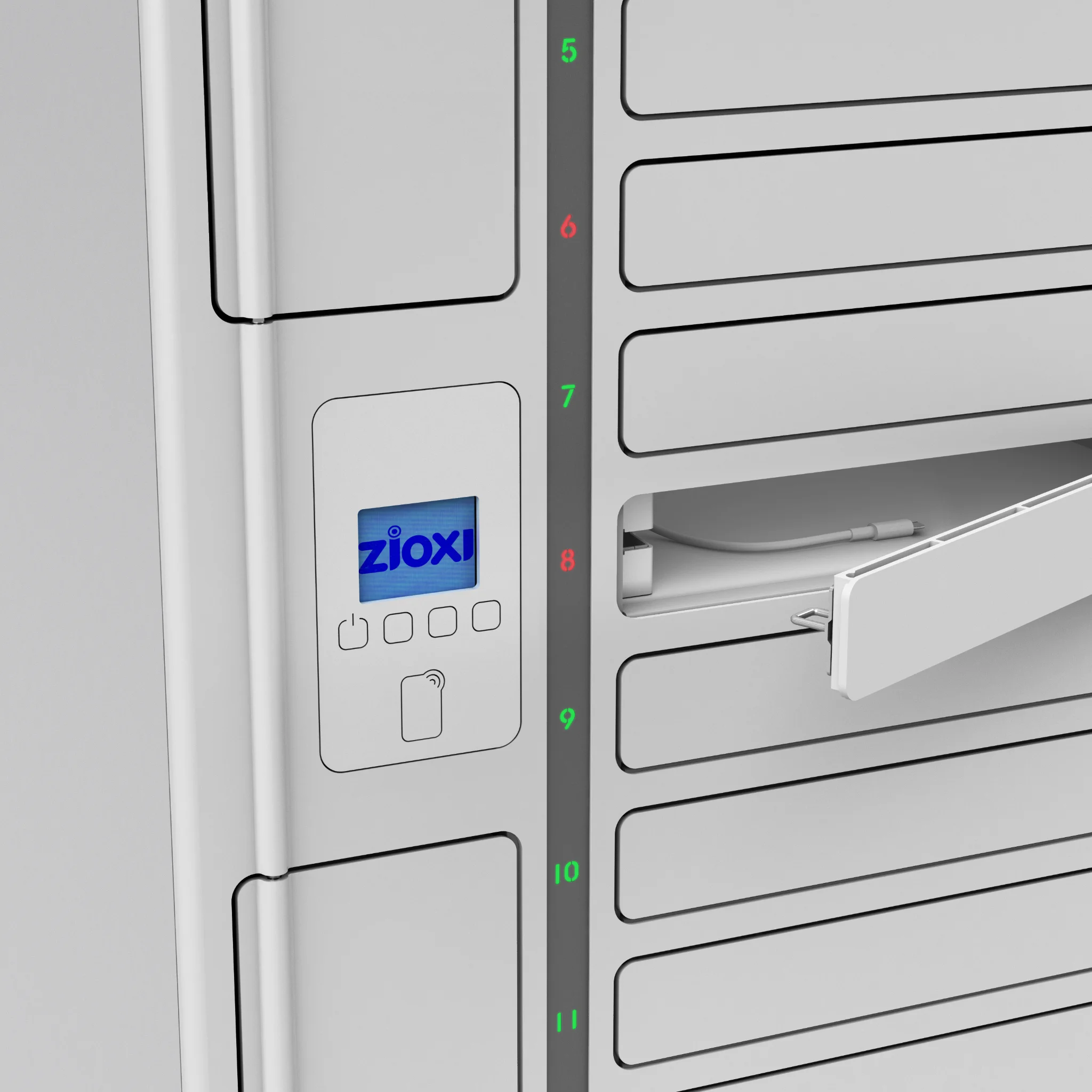 Server-Racks, Elektronik-Schrank, Schranksystem, Zioxi-Modul, Datenkassette