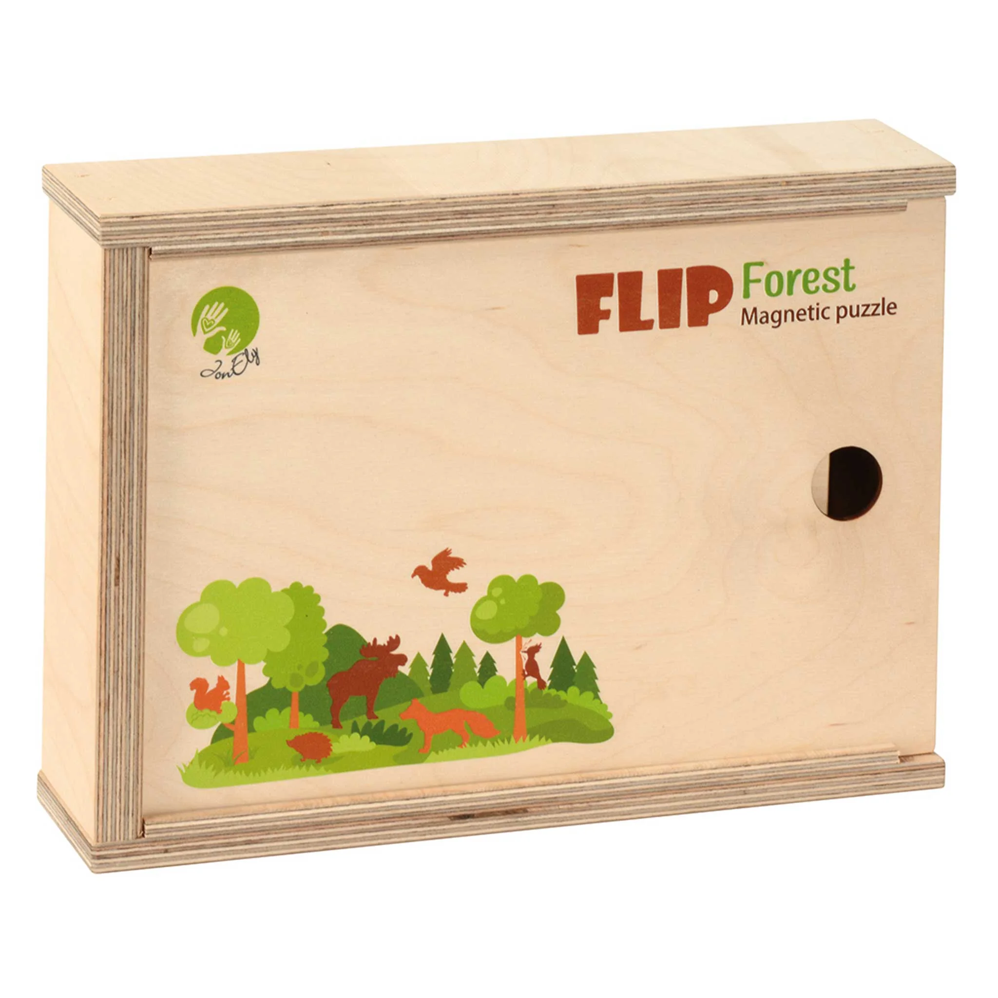 Holzpuzzle, Magnetpuzzle, Forest, Tierwelt, Kinderkasse