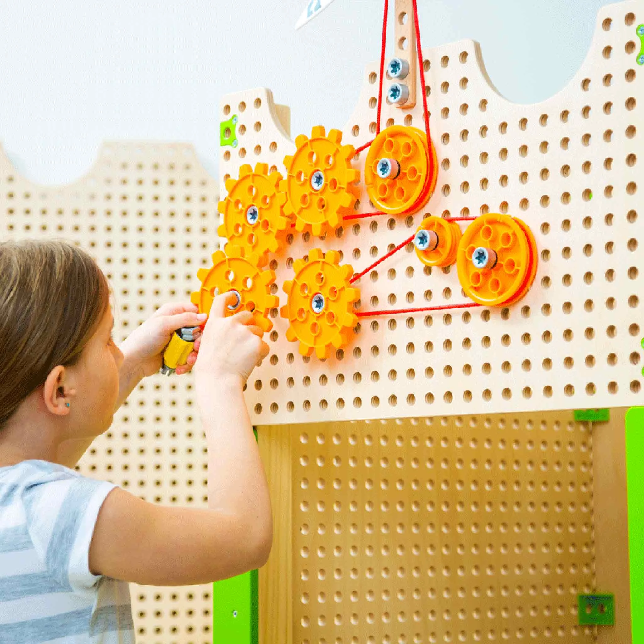 Klemmbausteine, Technikspielzeug, Gelenkrad, Lernspielzeug, Kinderwerkzeug