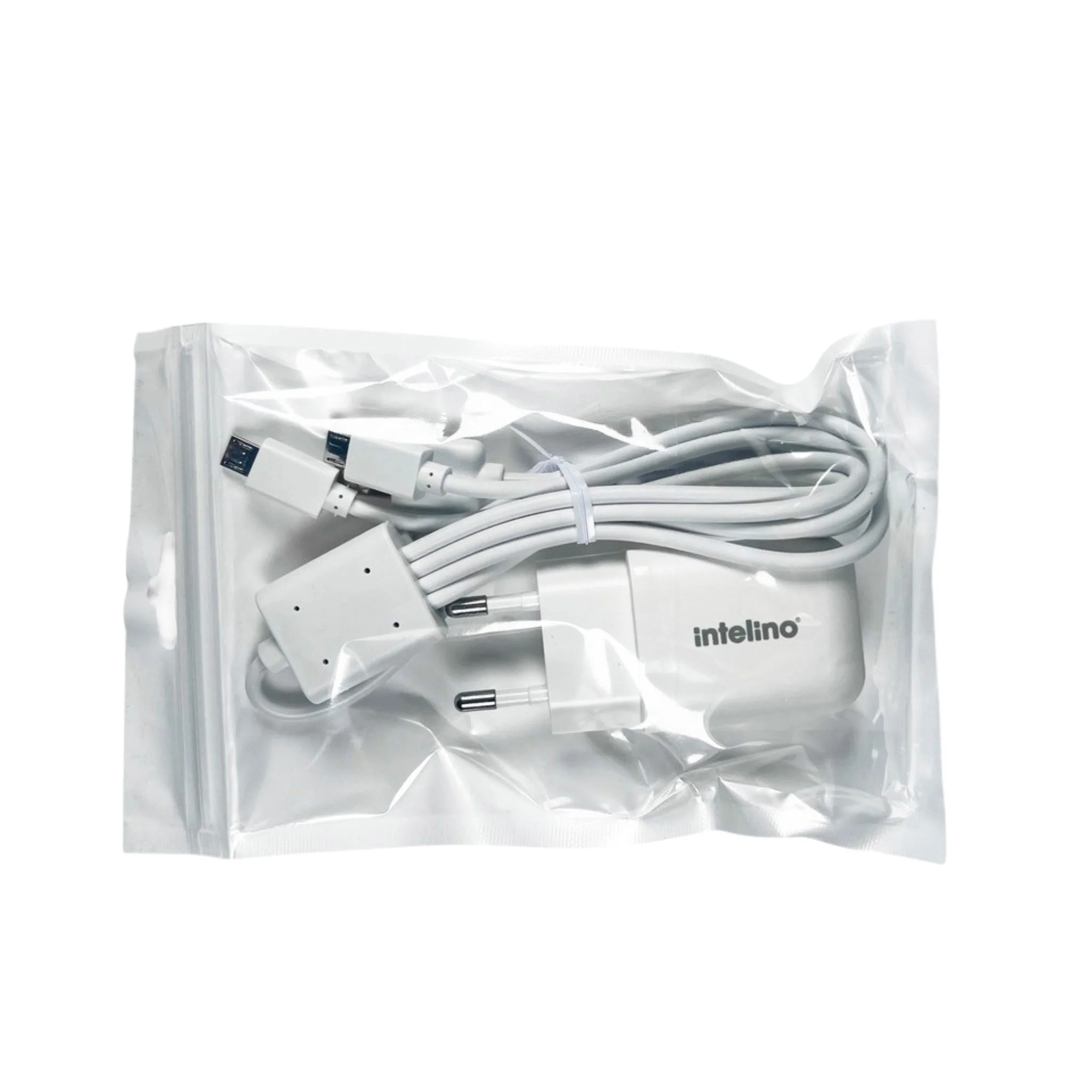 Ladegerät, USB-Kabel, Netzteil, Weiß, InteliNo?