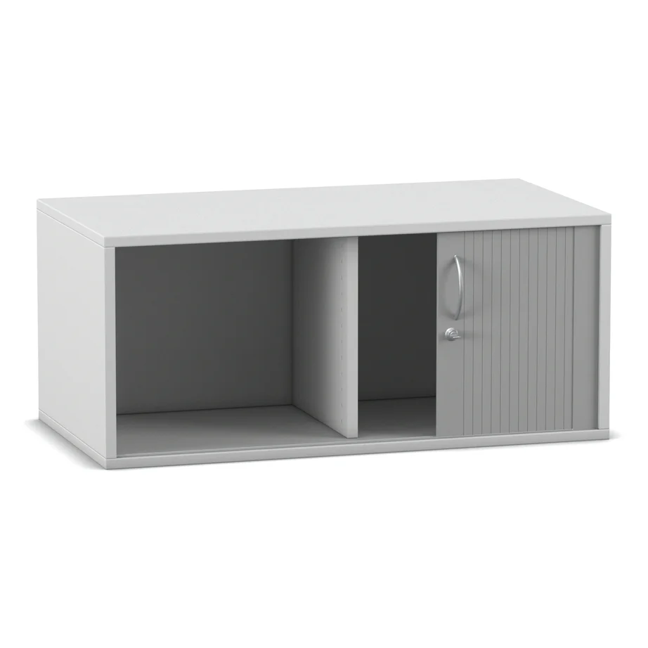 Sideboard, Schrank, Aufbewahrung, Weiß, Lamellen-Tür