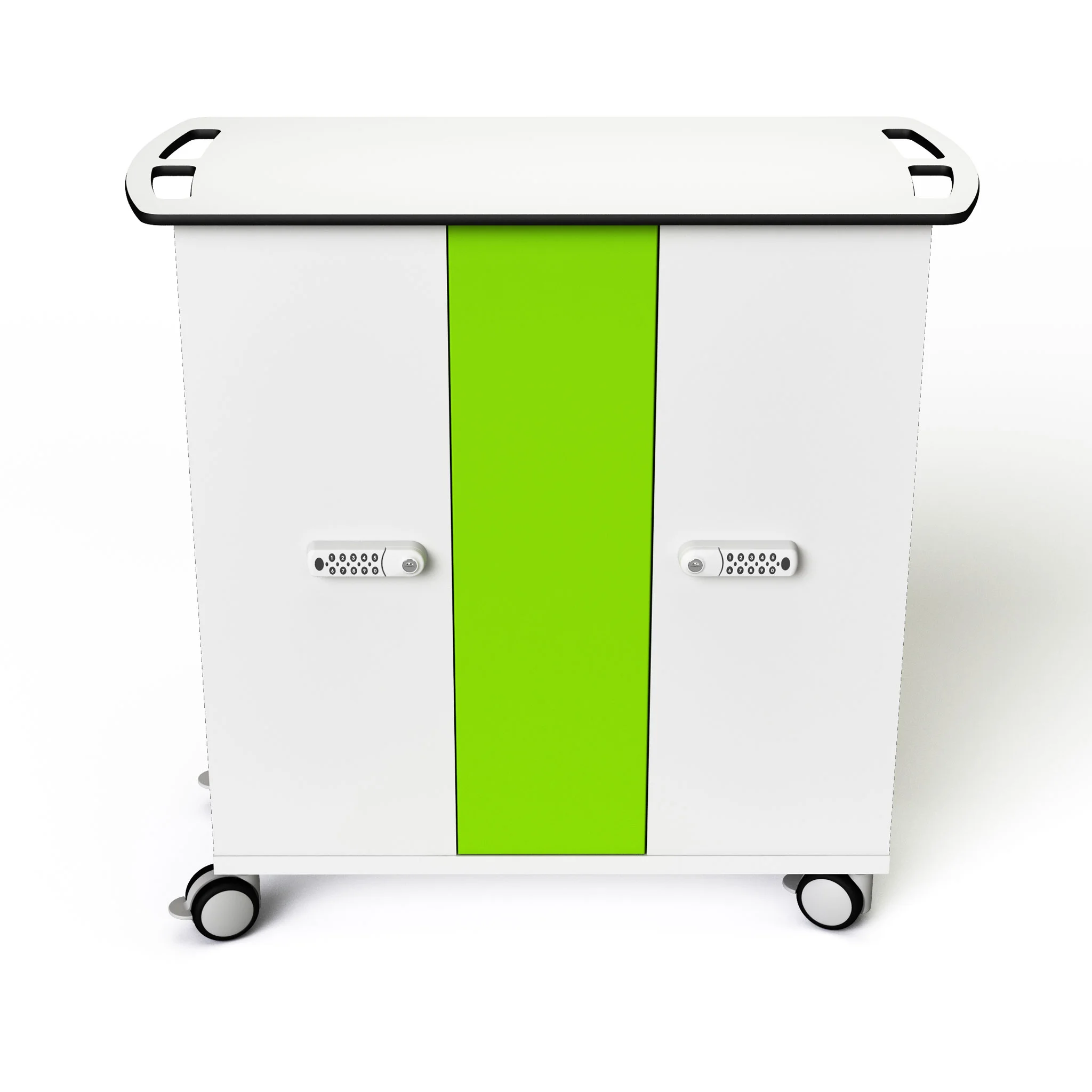 Kühlwagen, Mobile Kühlbox, Grün akzent, Rollwagen, Schlossriegel