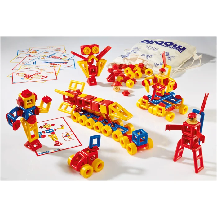 Plastikbausteine, Konstruktionsspielzeug, Bauklötze, Baureihe, Figuren