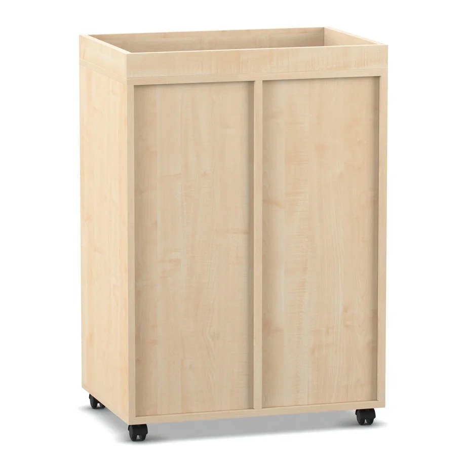 Schrank, Wagen, Holz, Kunststoffrollen, regal-rolleinsatz