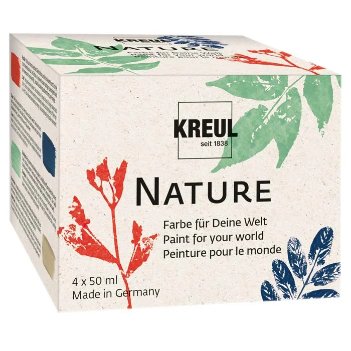 Acrylfarbe, Naturfarben, Kreul Nature, 4x50ml, Made in Germany
