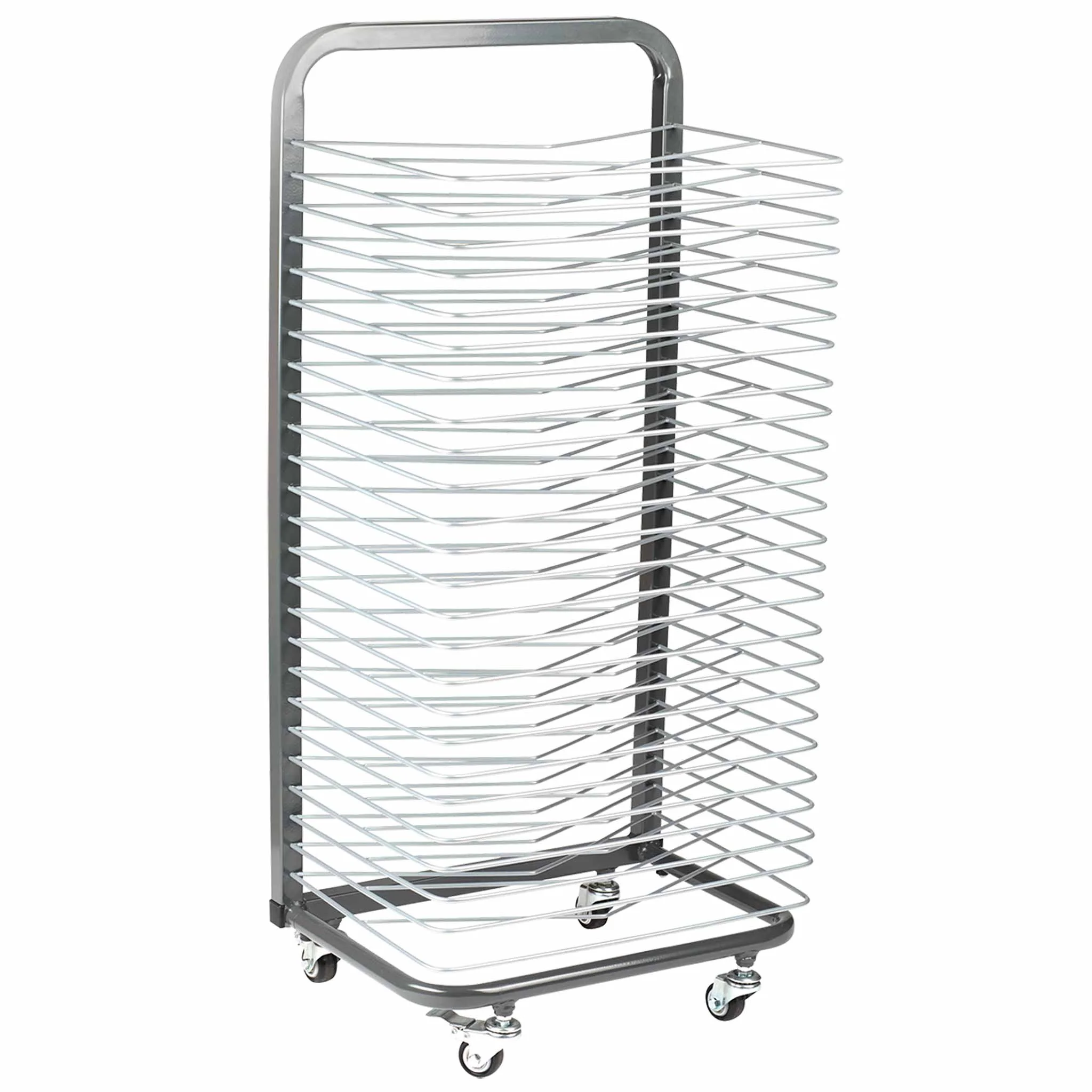 baker's rack, draining rack, trolley, metal frame, wheeled rack
