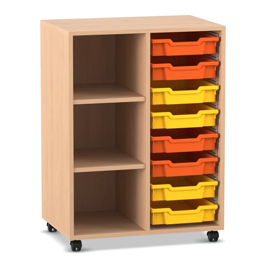 Schubladenkast, Rollcontainer, Holz, Kästen, Rollwagen